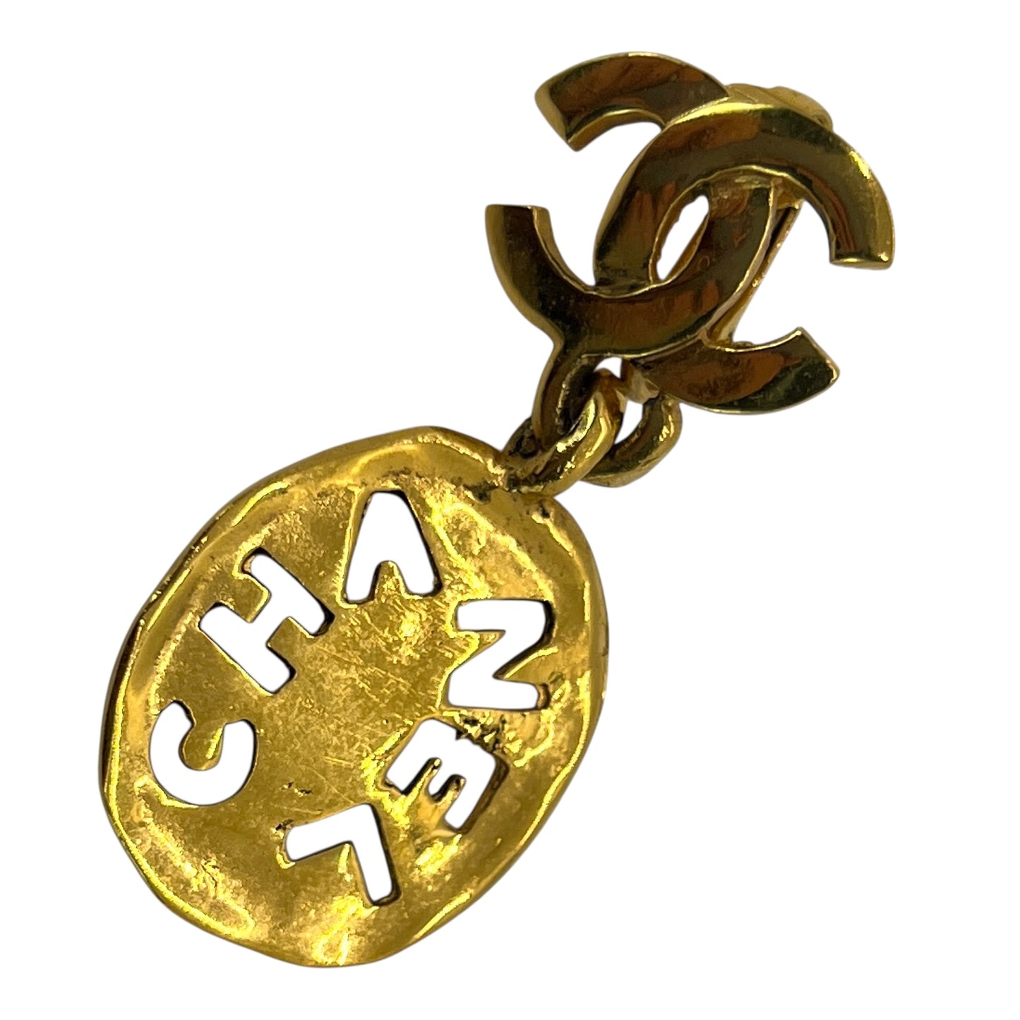 Chanel Vintage Plate Earrings