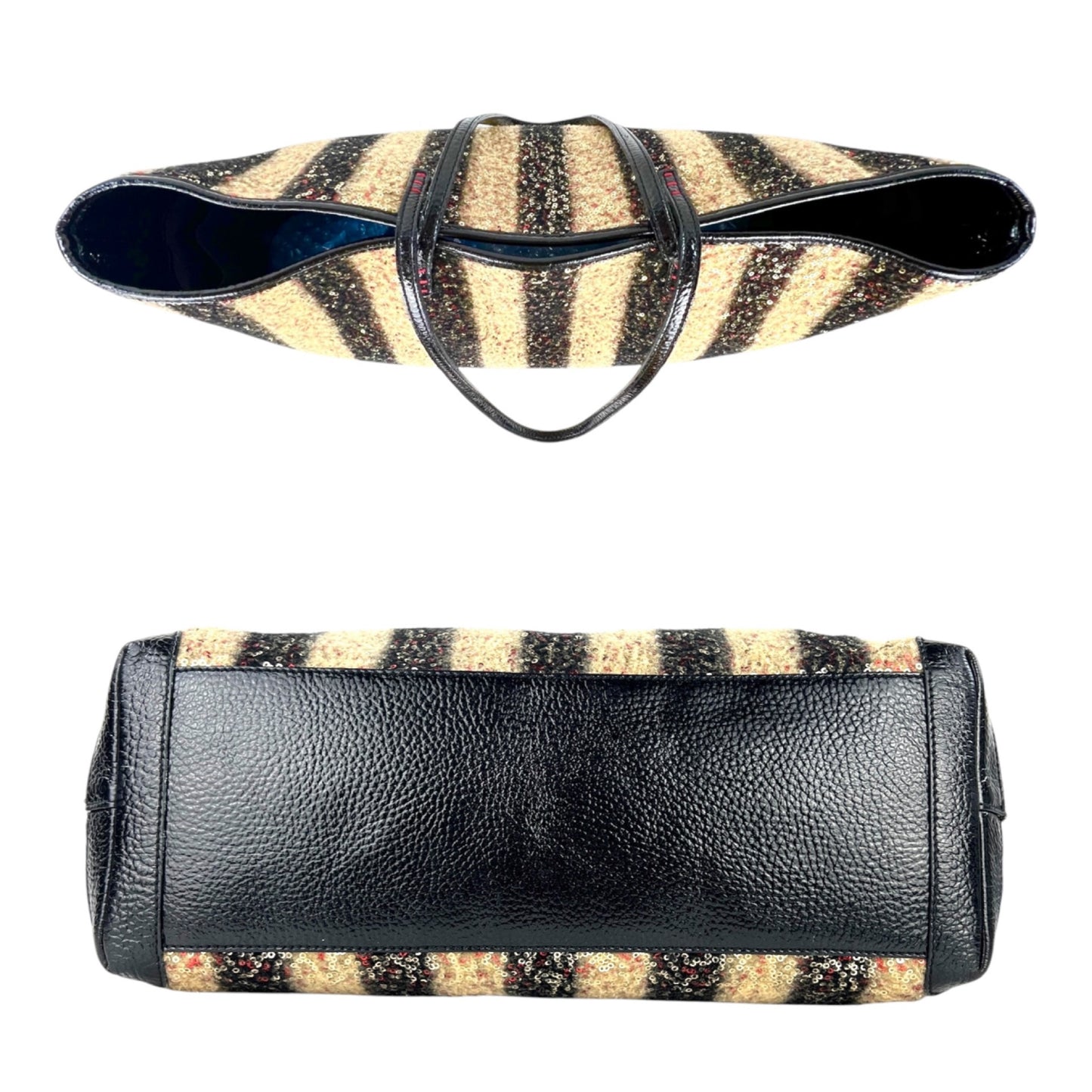 Fendi Pequin Sequin Roll Tote Bag