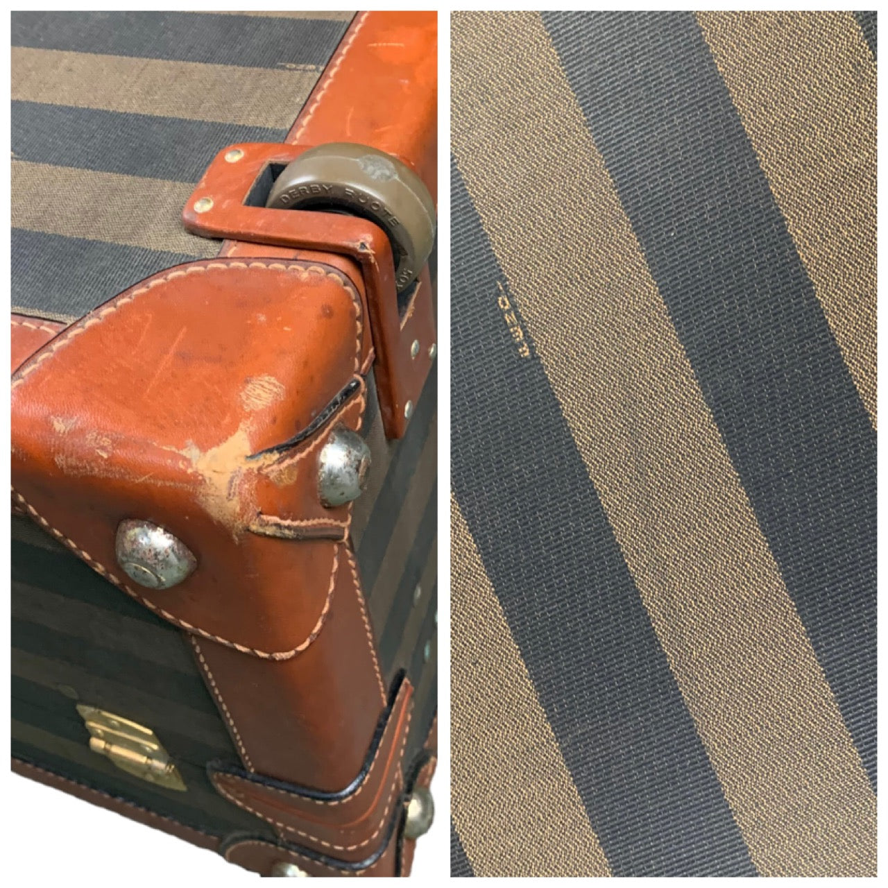 Fendi 1/1 Vintage Pequin Steamer Trunk