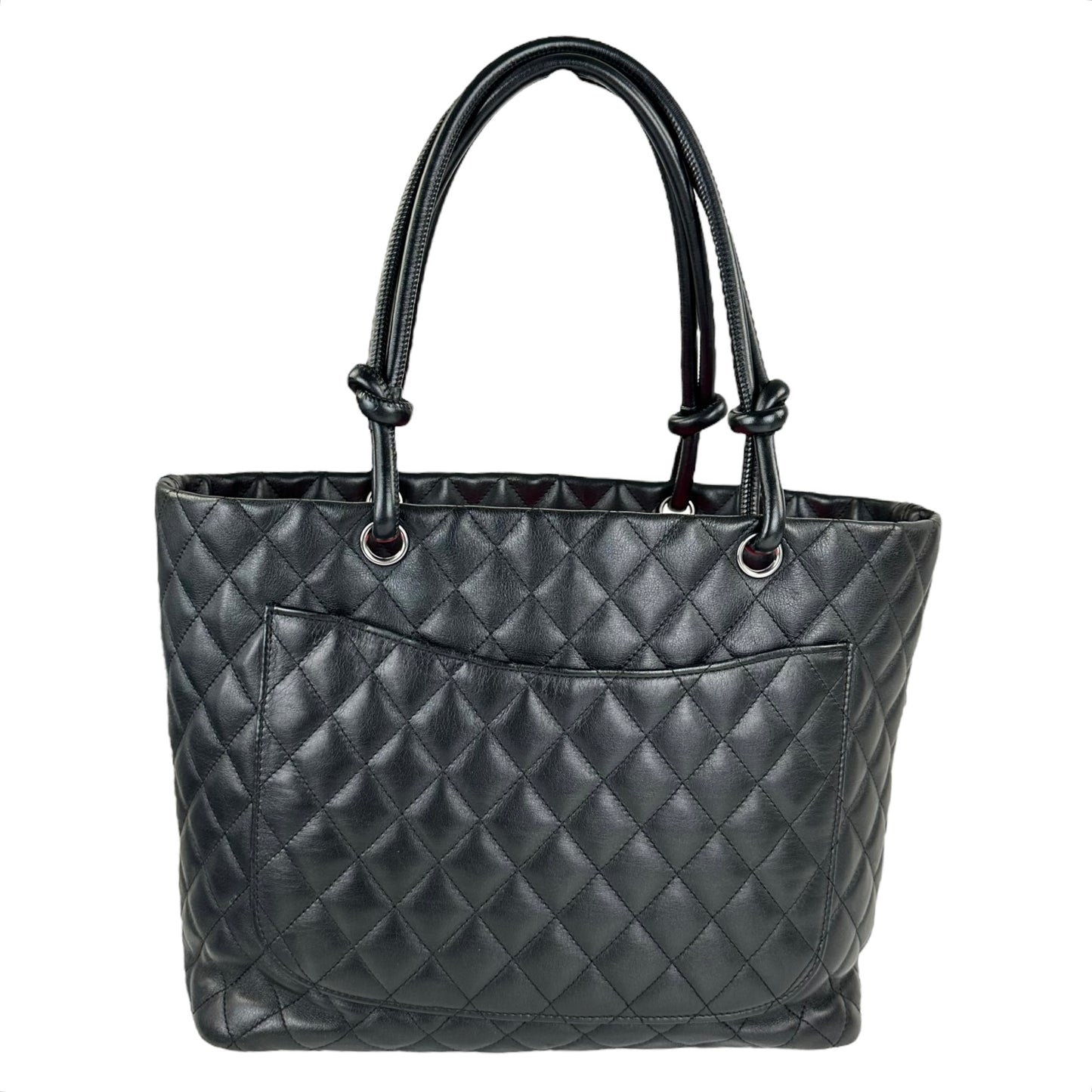Chanel Cambon Matelasse Leather Tote Bag