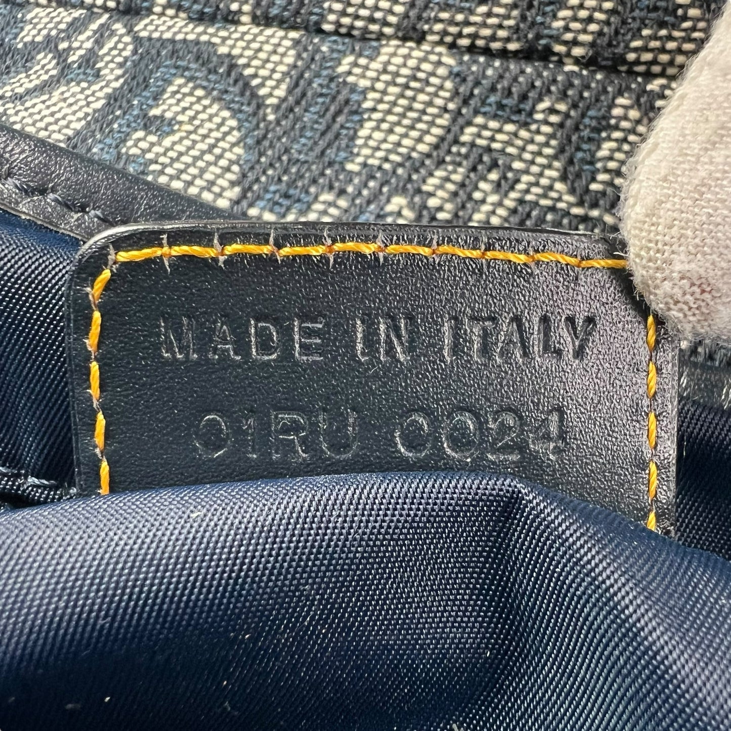 Dior Vintage Trotter Canvas Double Saddle Bag