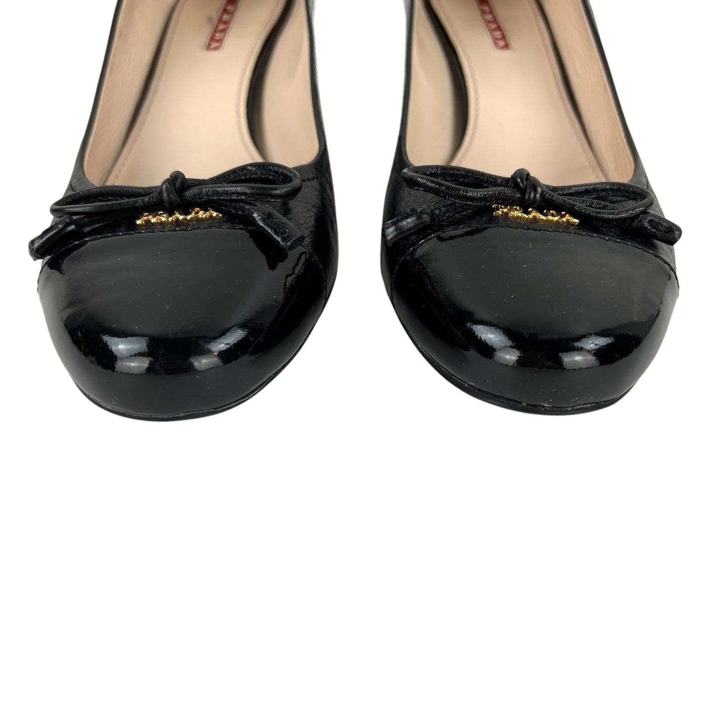 Prada Leather Bow Pumps