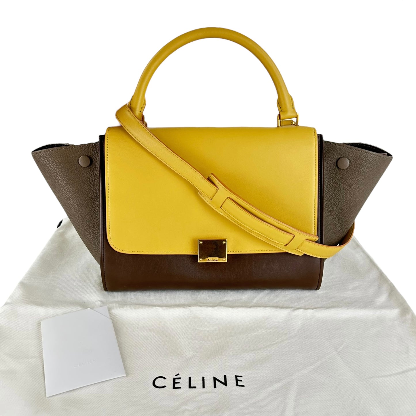 Celine Trapeze Tricolor 2-Way Bag