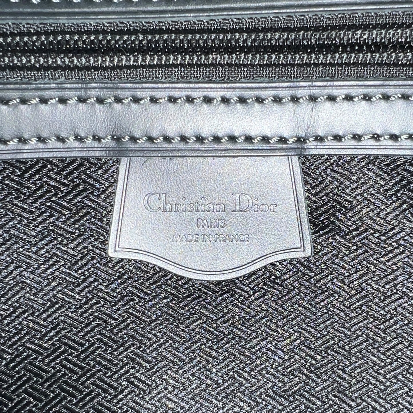 Dior Vintage Trotter Canvas Handbag