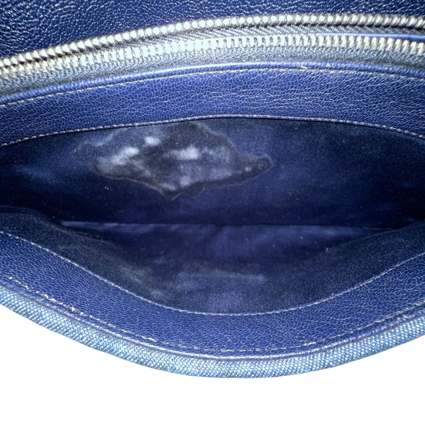 Miu Miu Denim Matelasse Crystal Two-Way Bag