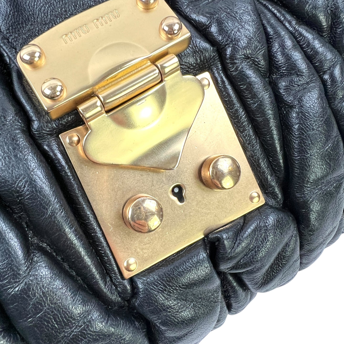 Miu Miu Matelassé Nappa Gaufre Leather Two-Way Bag