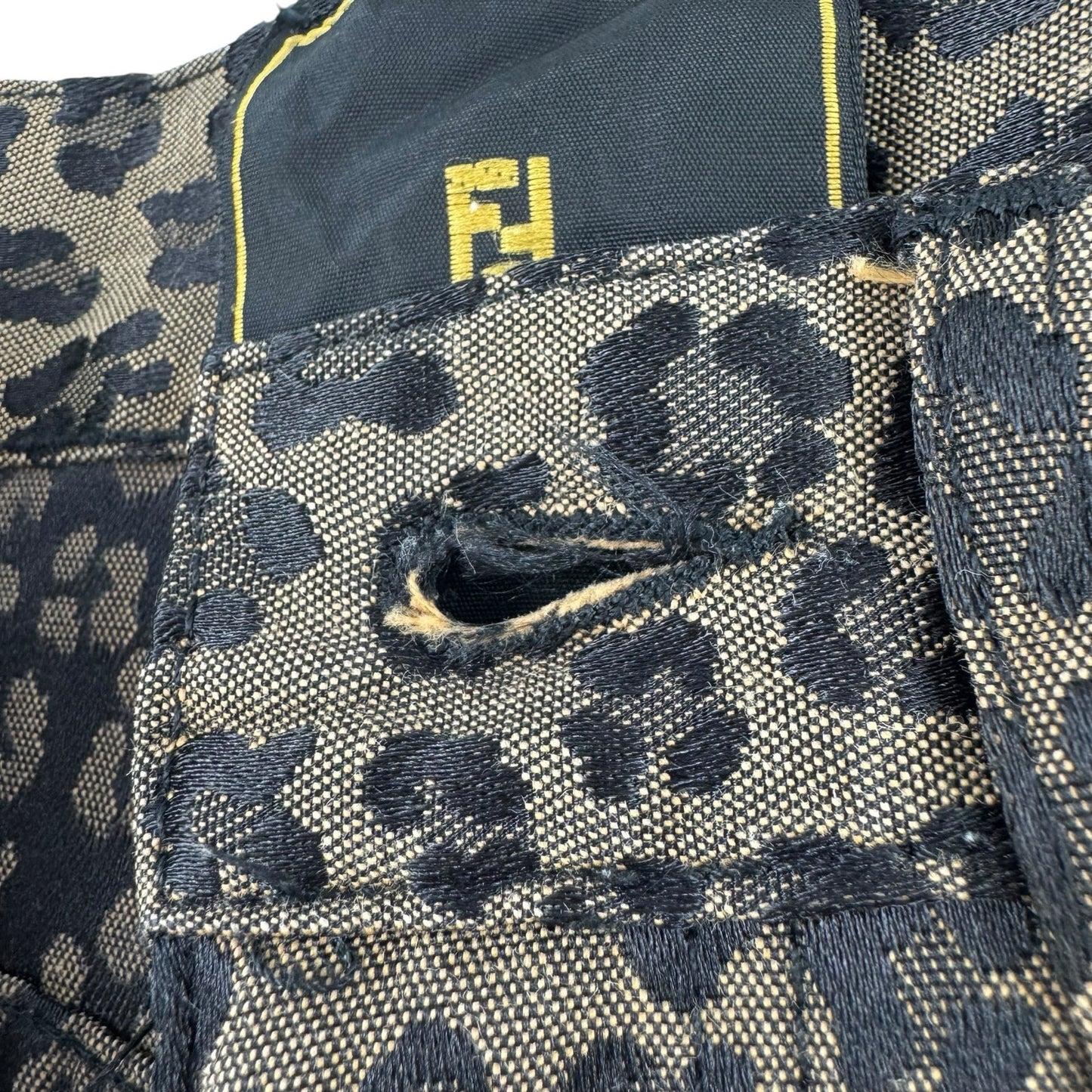 Fendi Vintage Leopard Print Pant