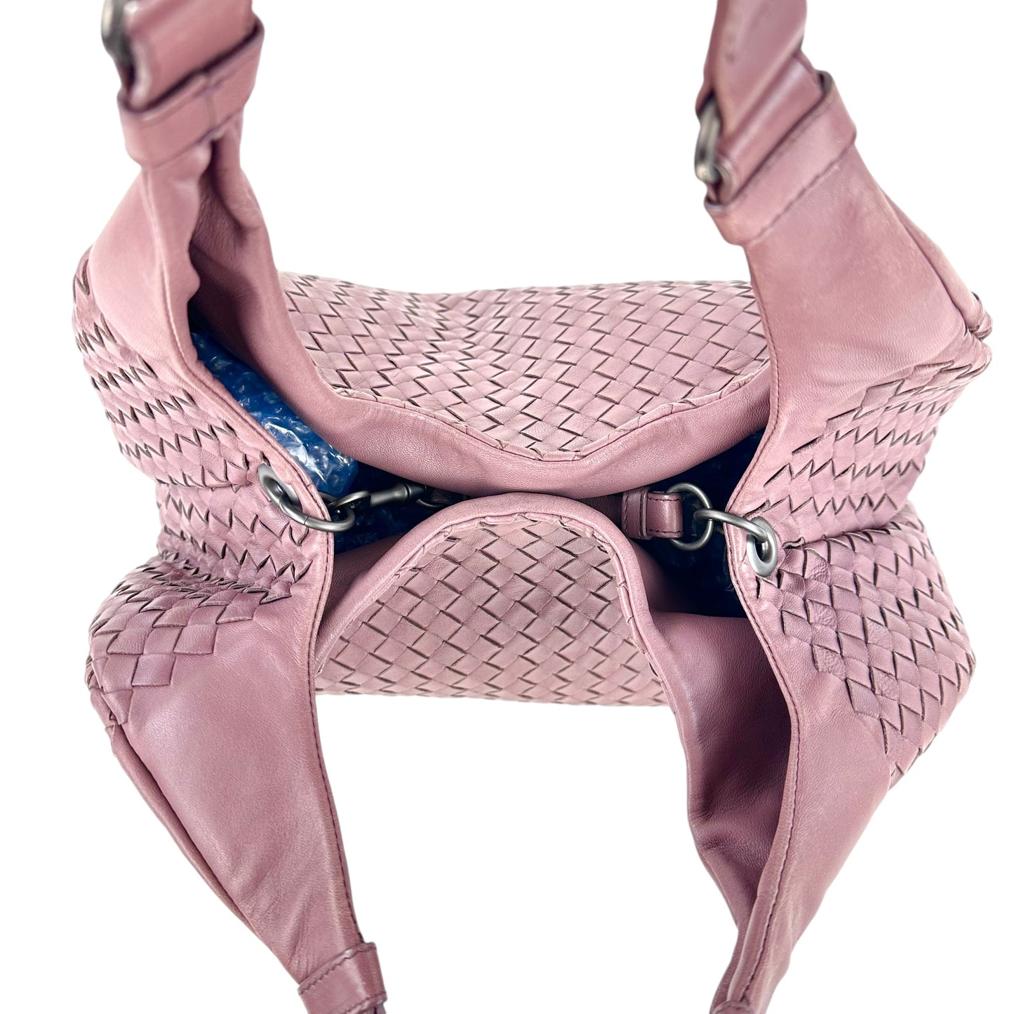 Bottega Veneta Campana Intrecciato Leather Shoulder Bag