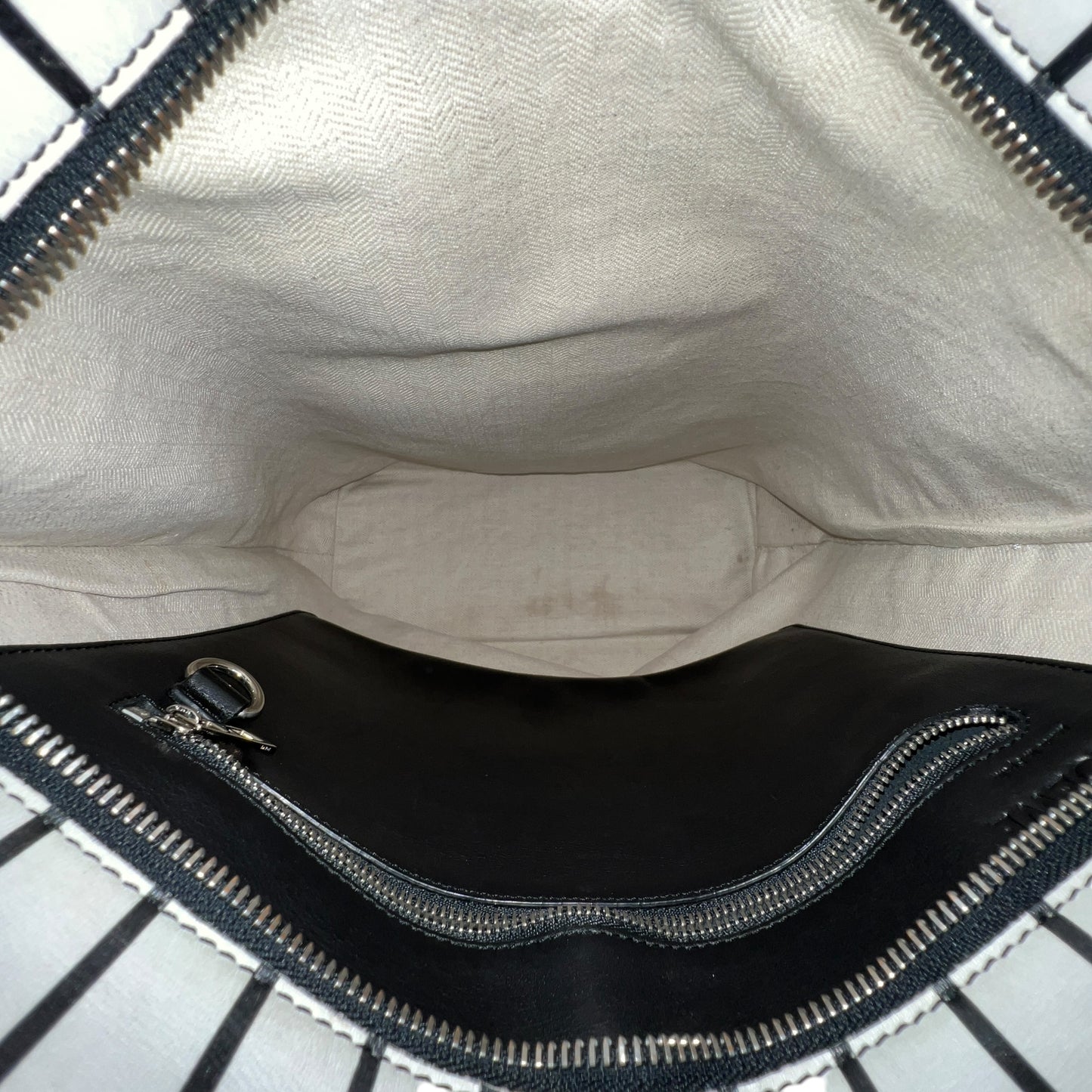Loewe Anagram Leather Striped Tote Bag