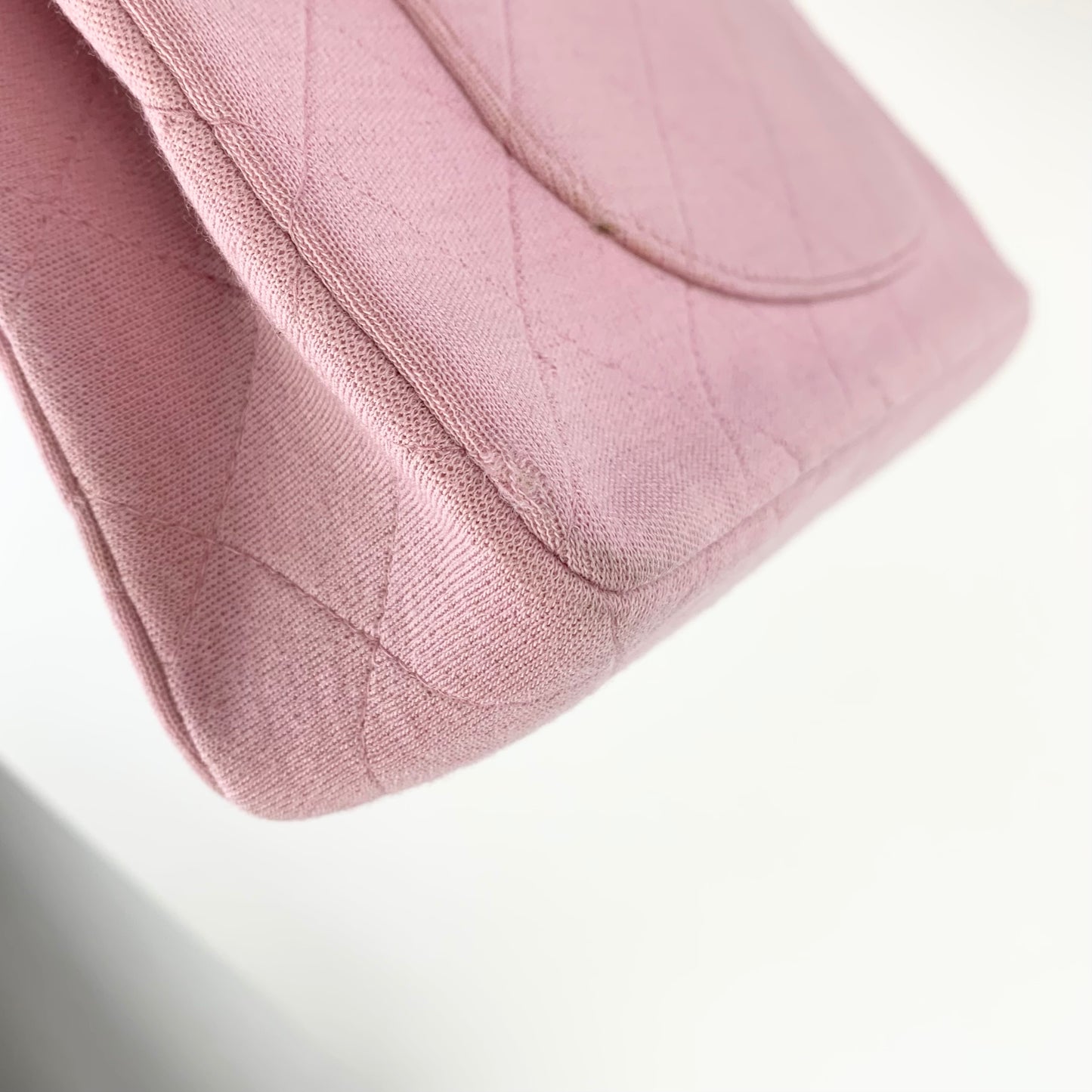 Chanel Matelasse Single Flap Jersey Medium Shoulder Bag