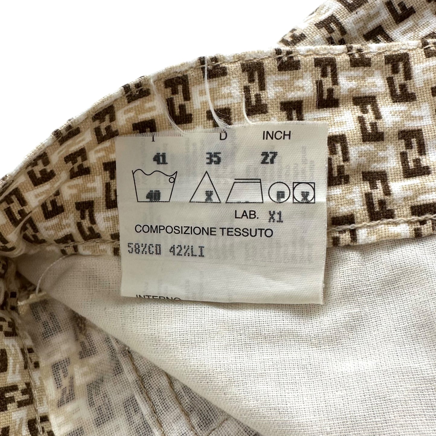 Fendi Vintage Zucchino High-Waisted Pants