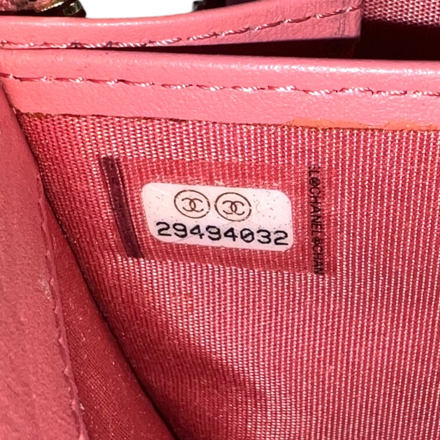 Chanel Camellia Caviar Leather Zip Around Wallet