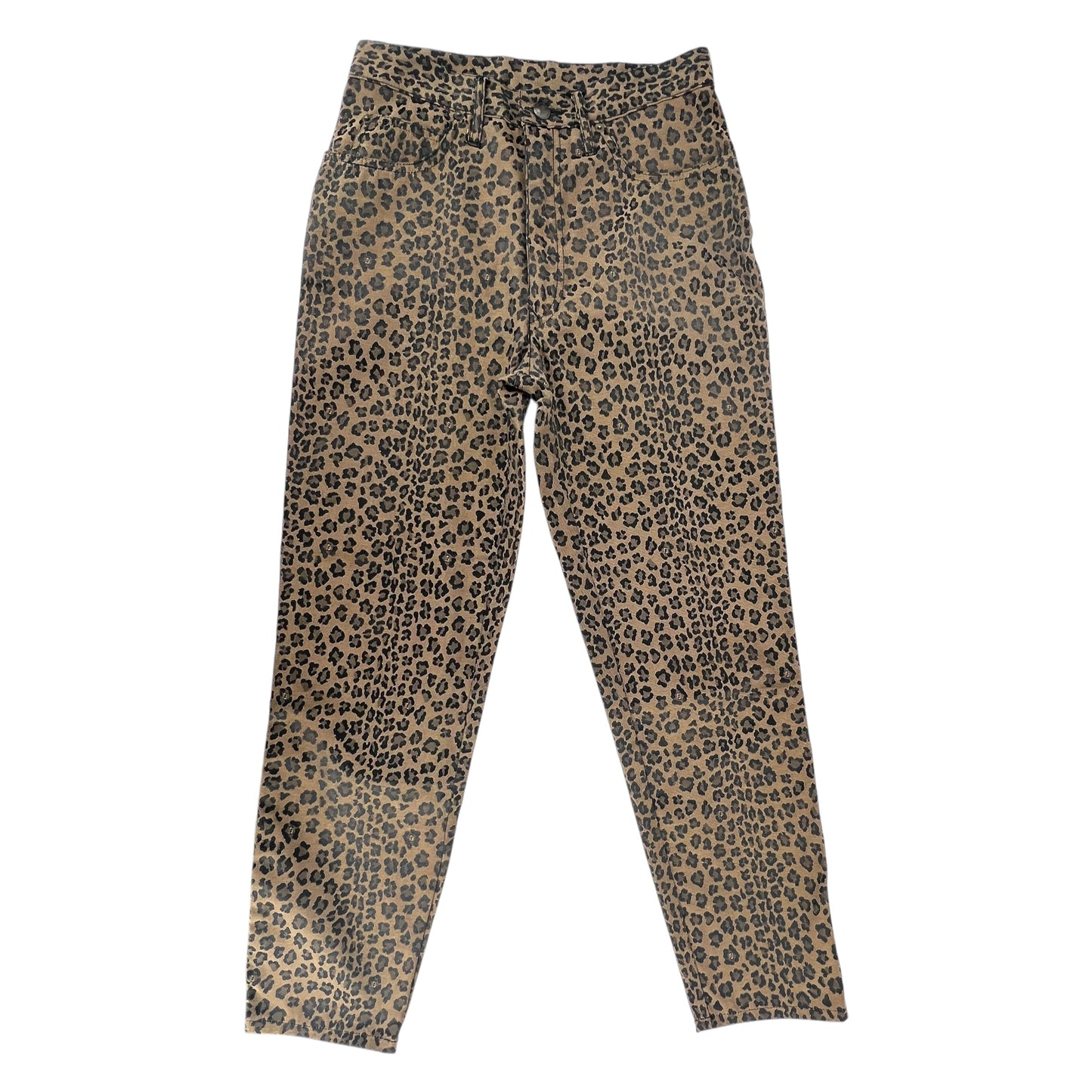 Fendi Vintage Leopard High Waisted Cigarette Pant