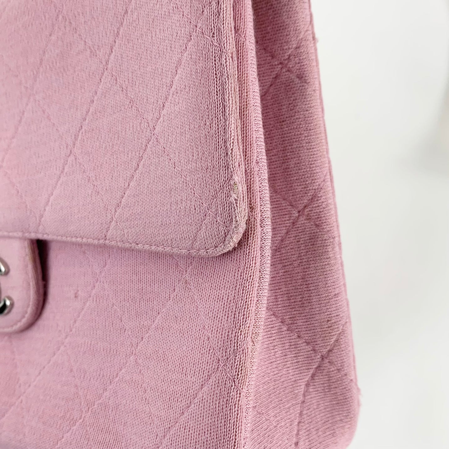 Chanel Matelasse Single Flap Jersey Medium Shoulder Bag