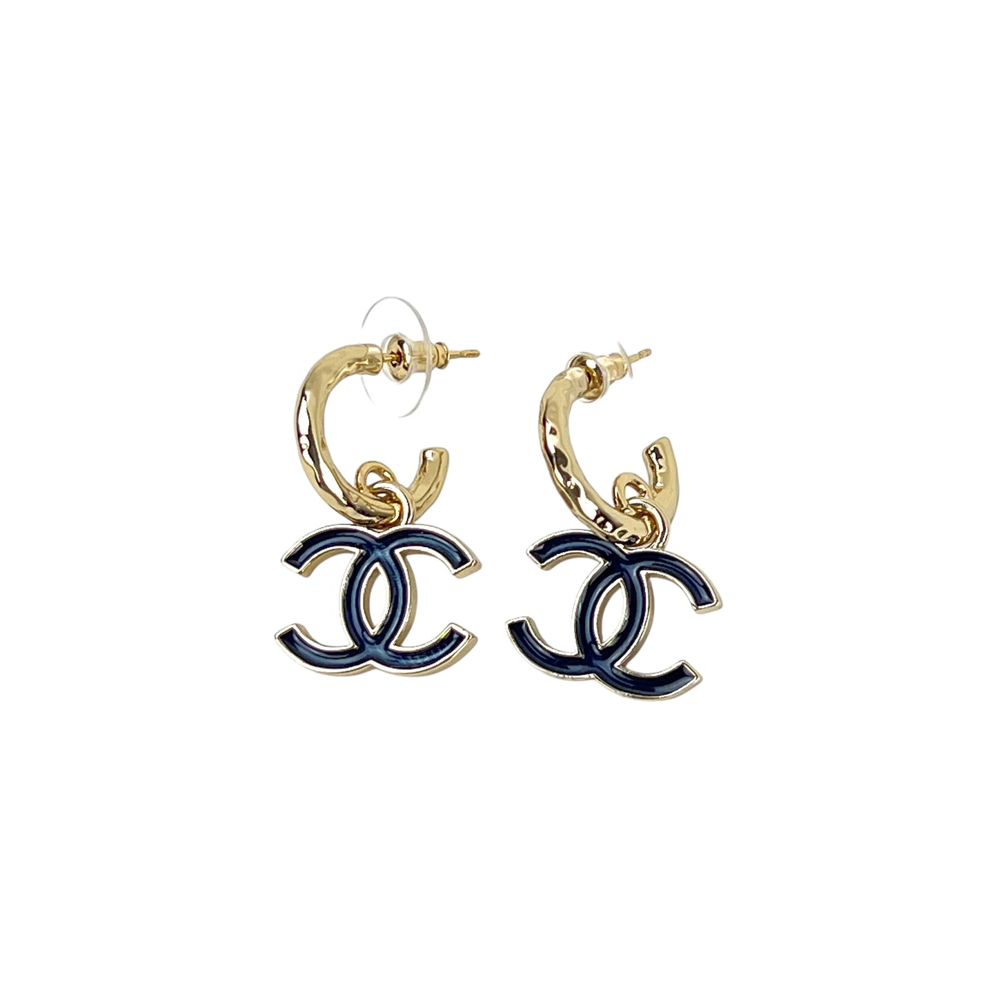 Chanel CC Drop Earrings