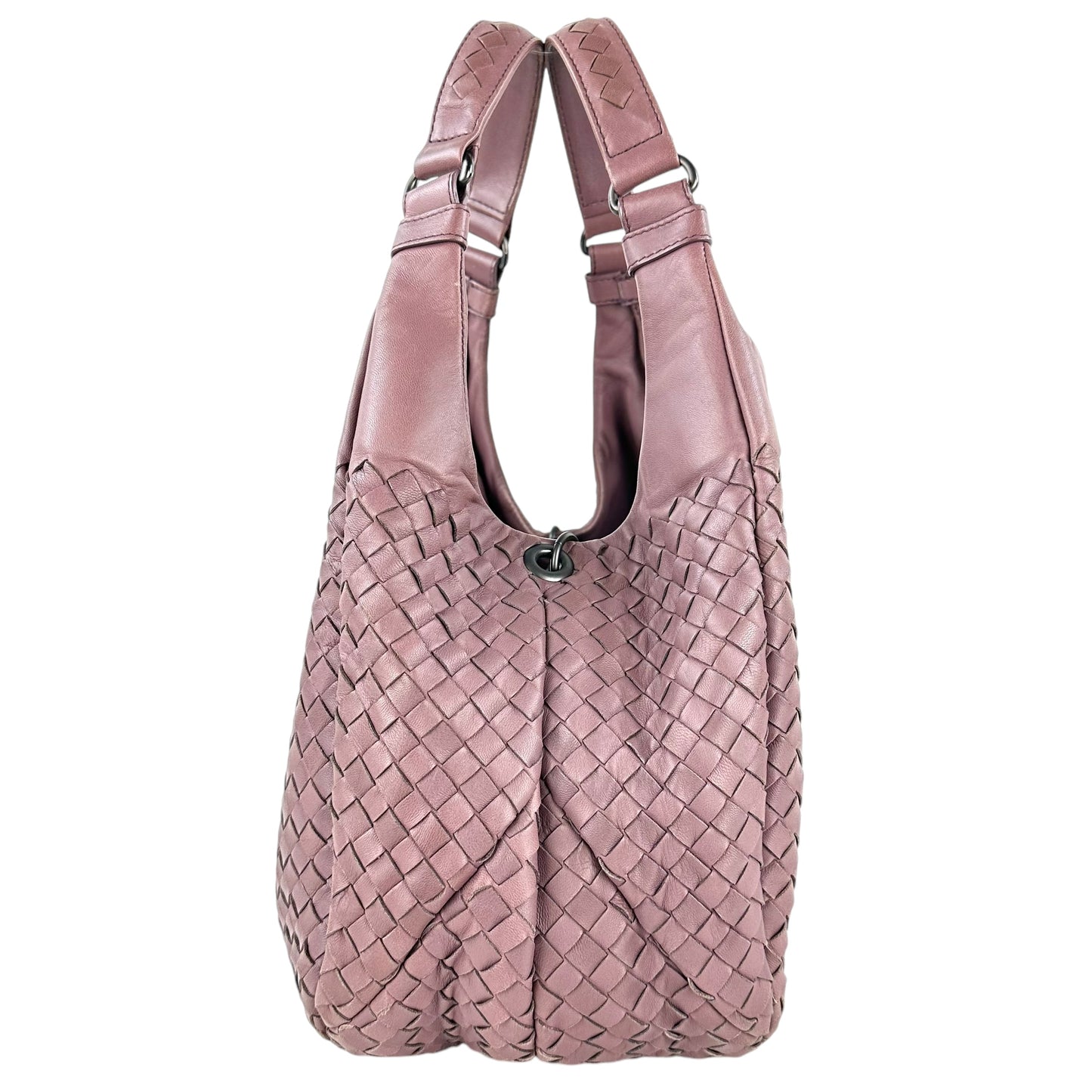 Bottega Veneta Campana Intrecciato Leather Shoulder Bag