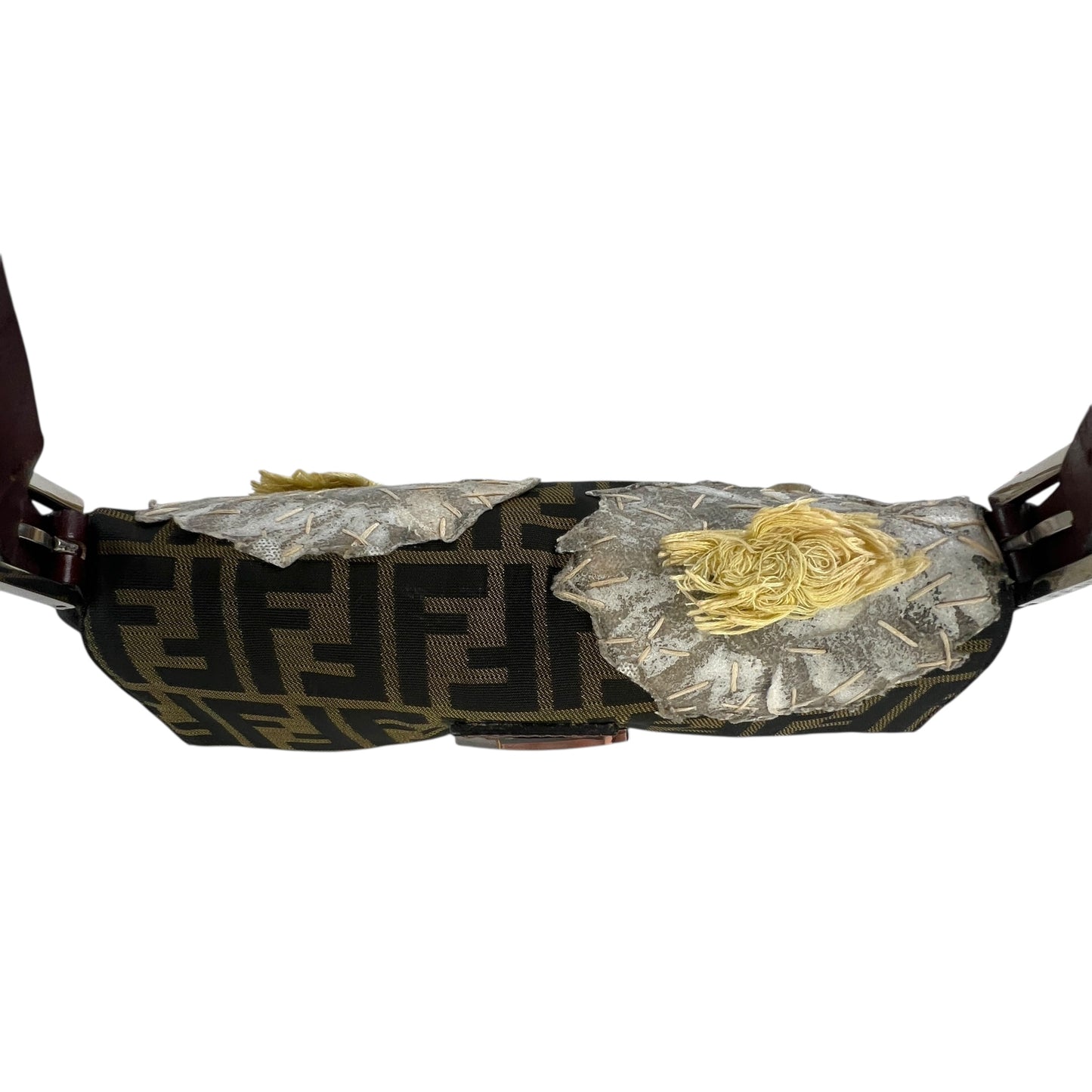 Fendi Zucca Flower Baguette Bag