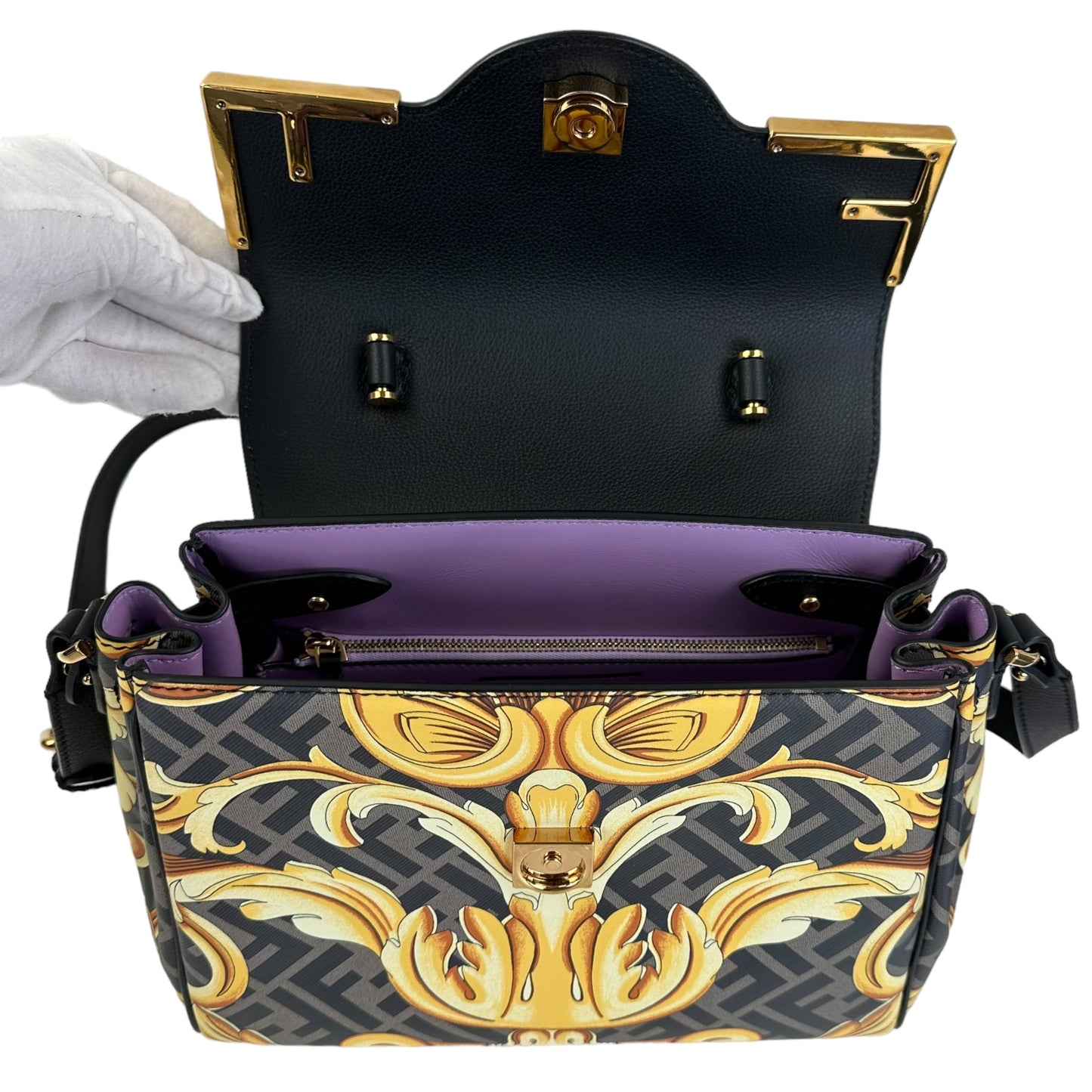 Fendace Zucca Baroque Two Way Bag