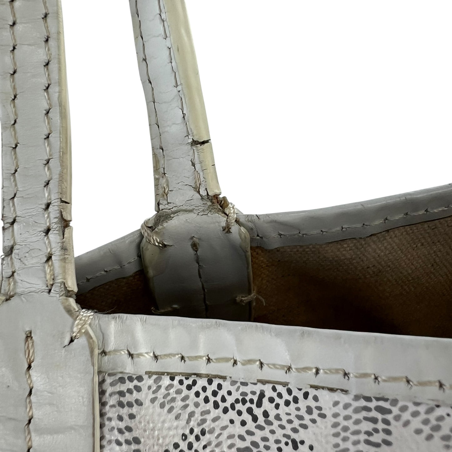 Goyard White Saint Louis Tote Bag