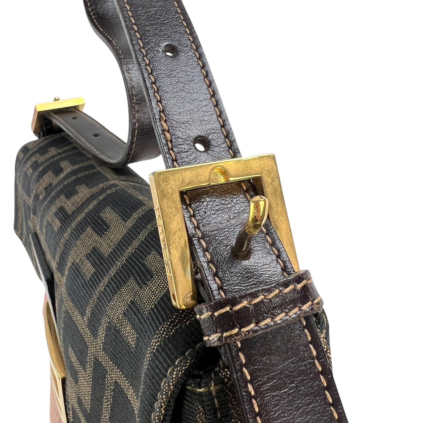 Fendi Vintage Zucca Baguette Shoulder Bag