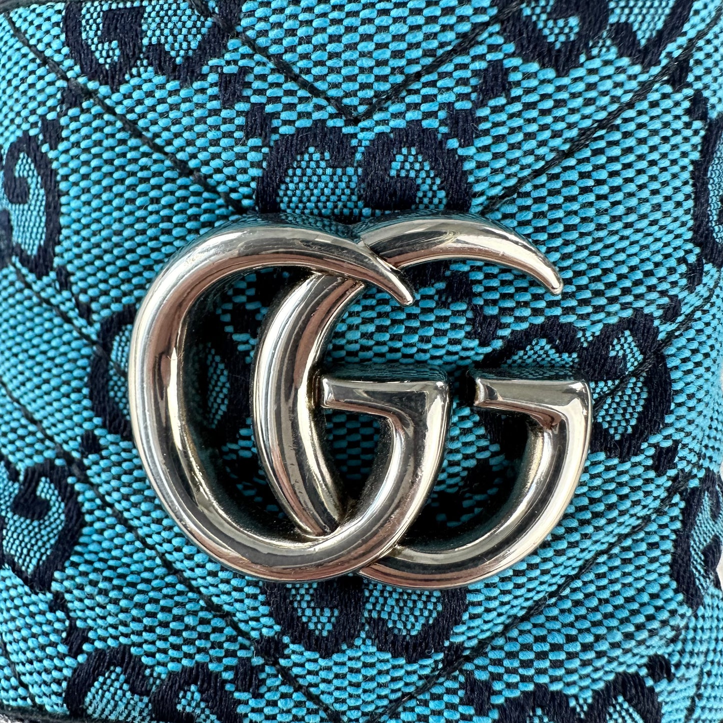 Gucci Monogram Multicolor Chunky Heels