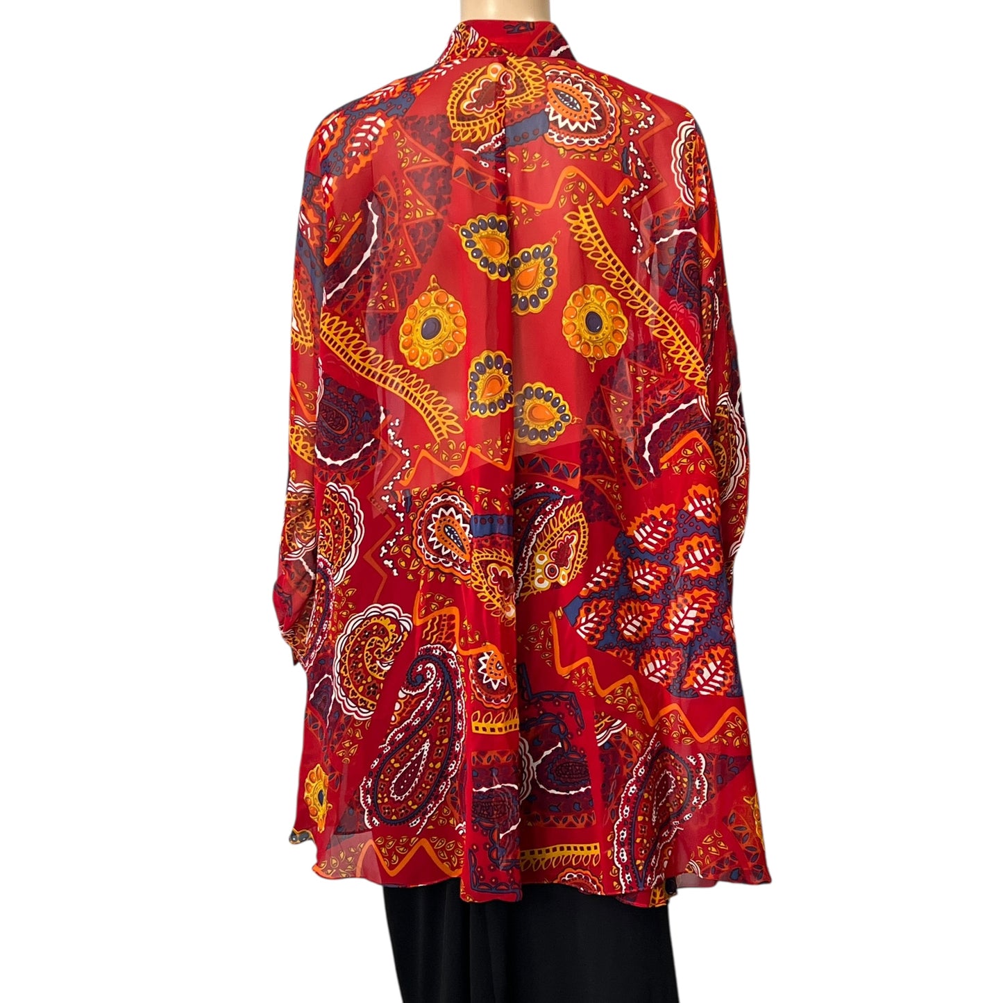 Celine Sheer Paisley Blouse