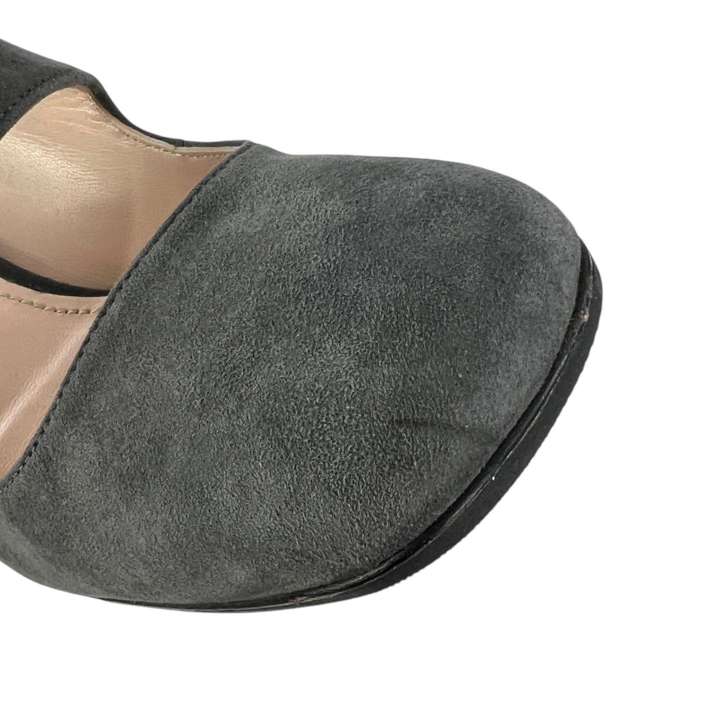 Prada Button Suede Pumps
