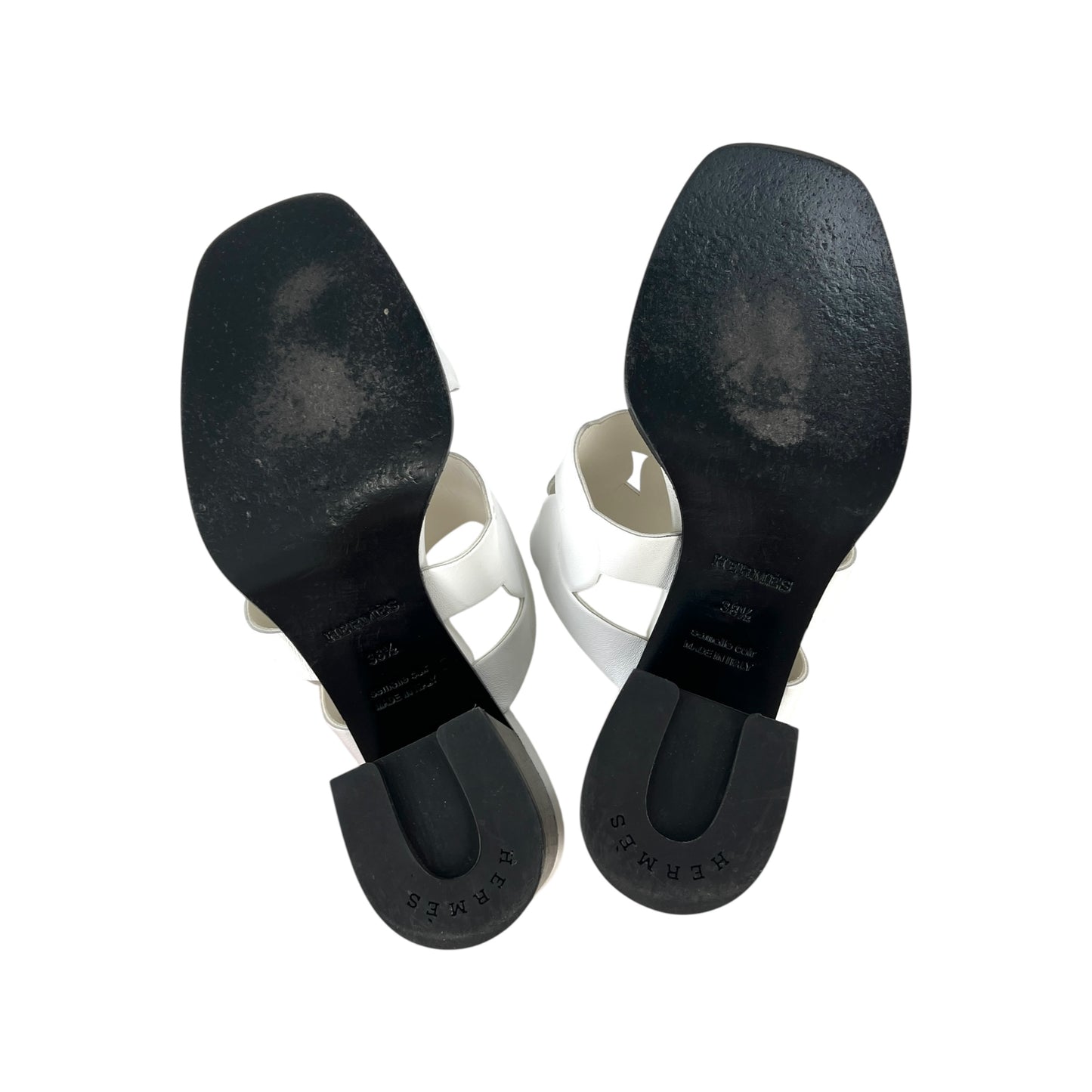 Hermes Grace Leather Mules