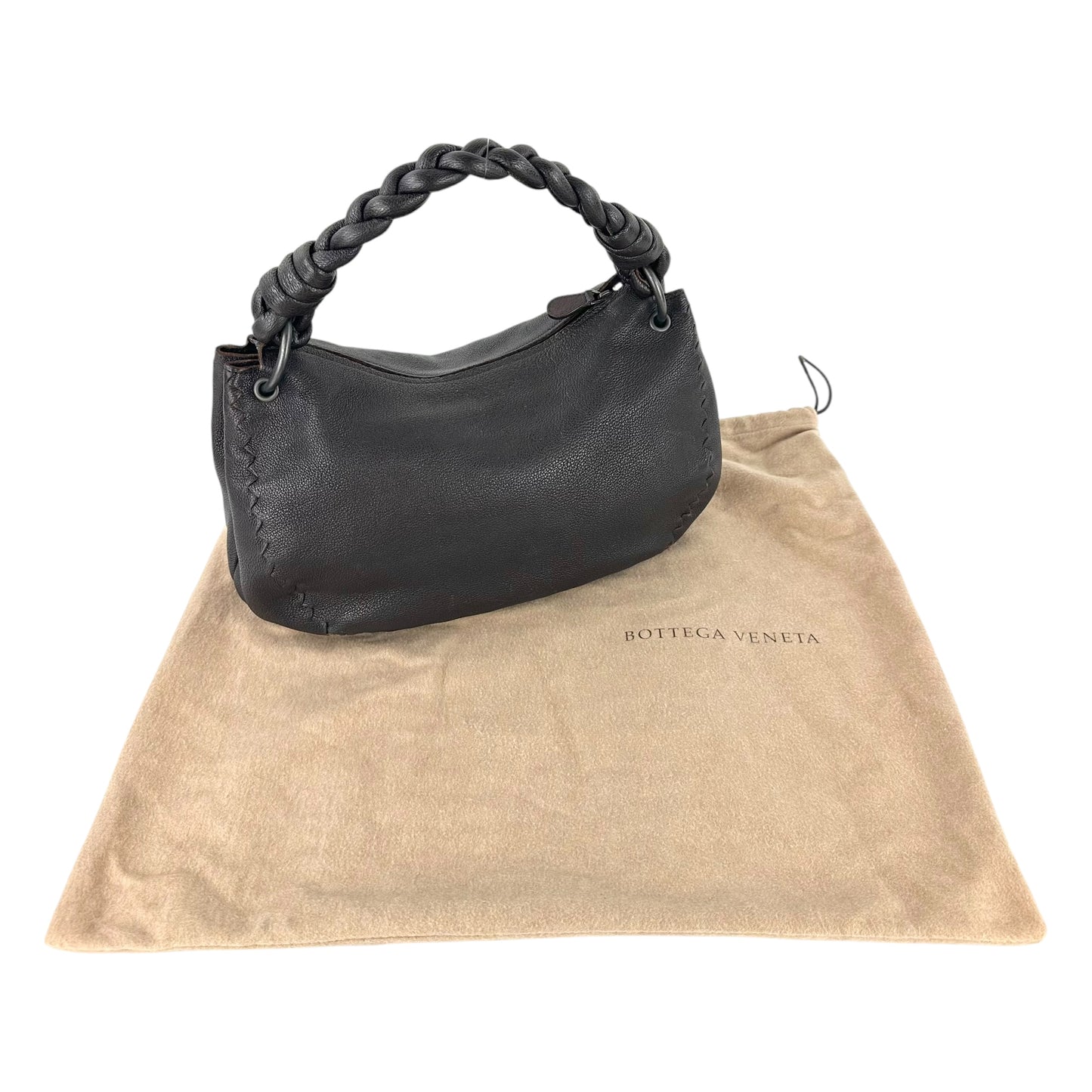 Bottega Veneta Pebbled Leather Hobo Shoulder Bag