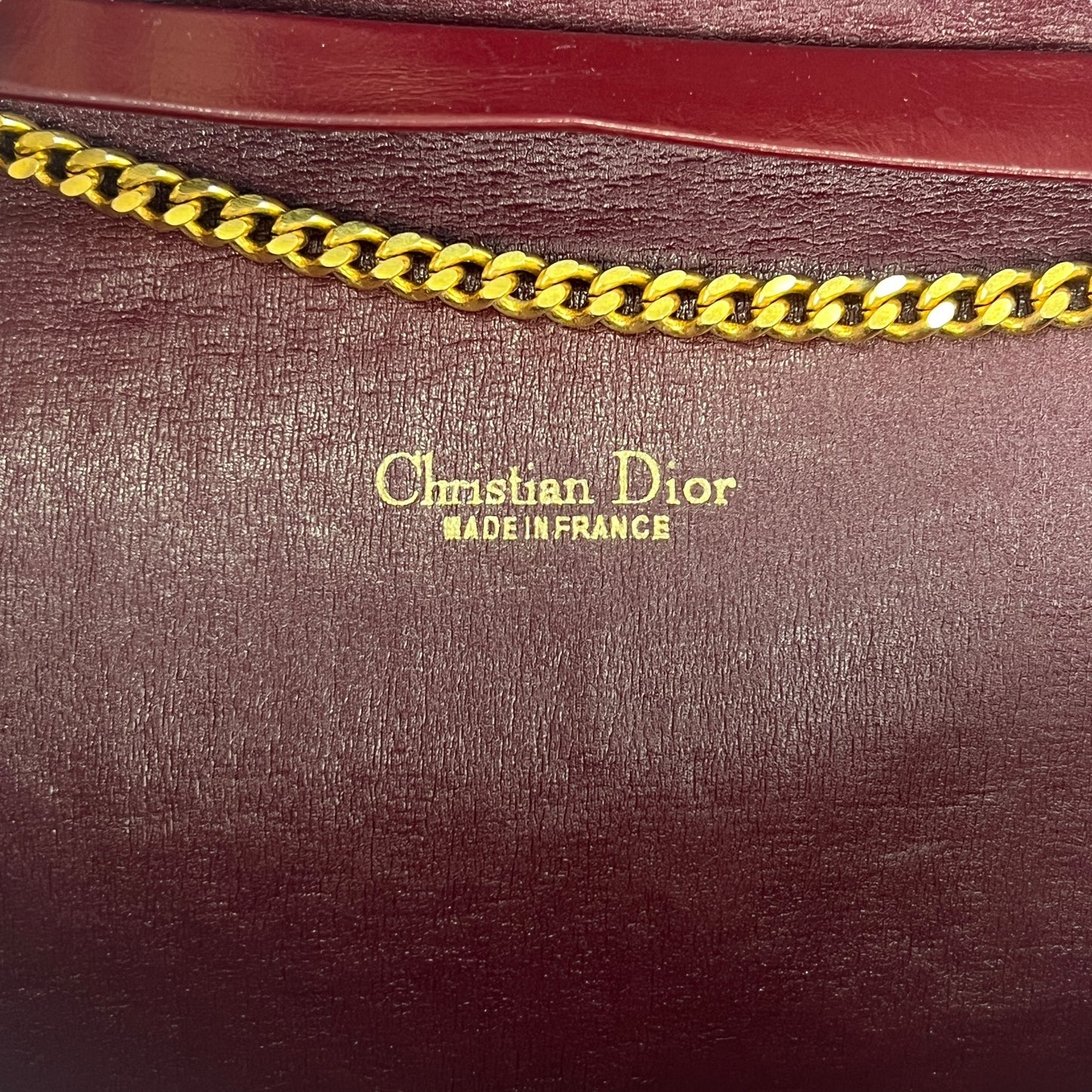 Dior Vintage Trotter Chain Shoulder Bag
