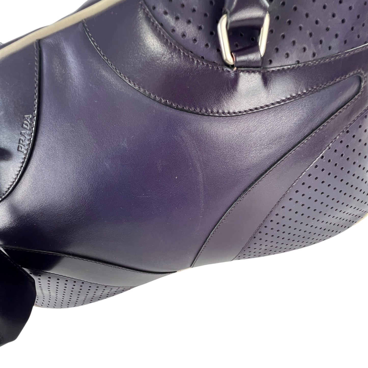 Prada Vitello Drive Leather Bowling Bag
