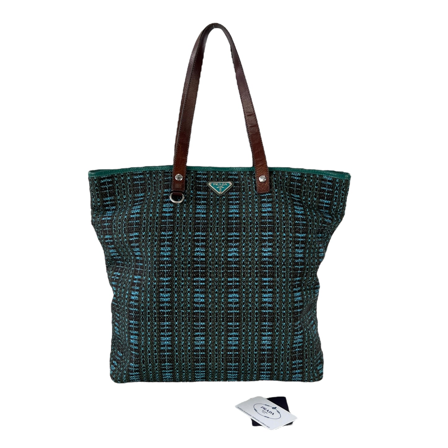 Prada Embroidered Tote Bag