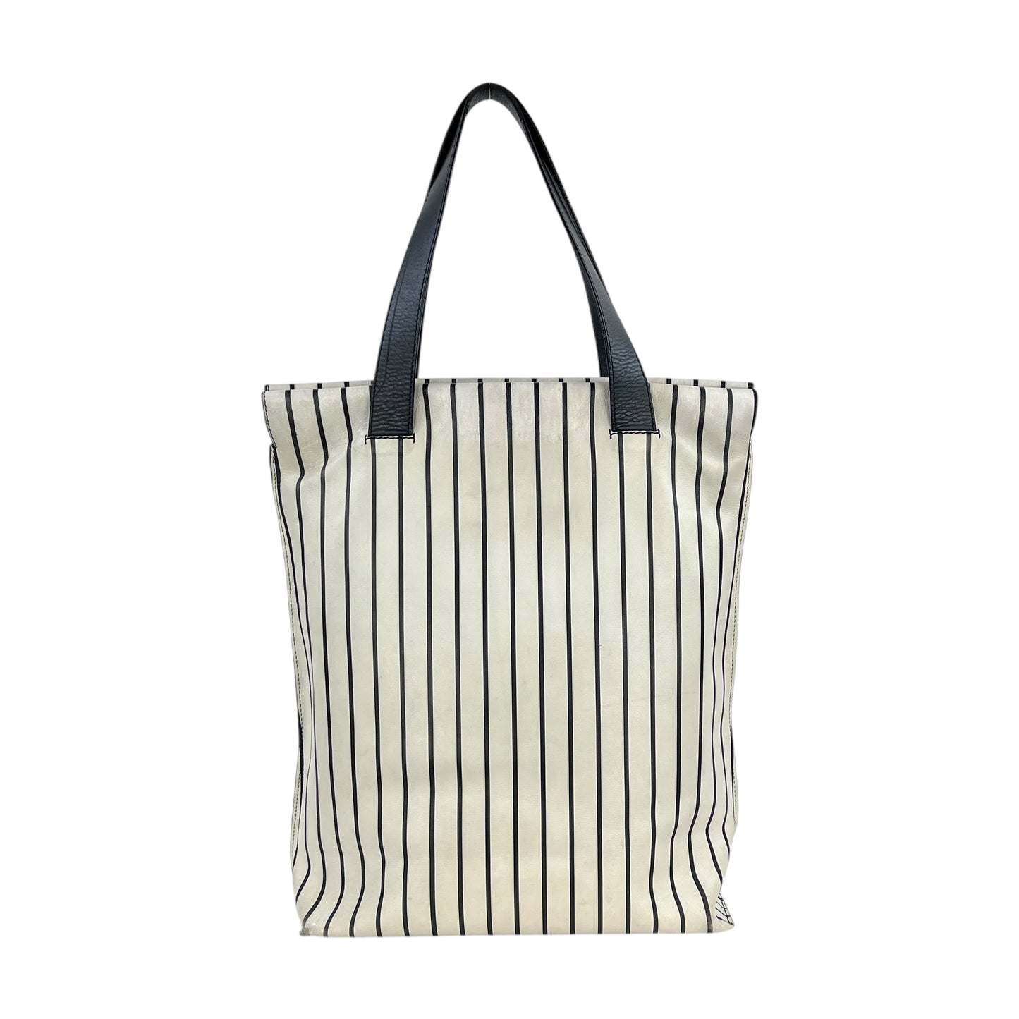 Loewe Anagram Leather Striped Tote Bag