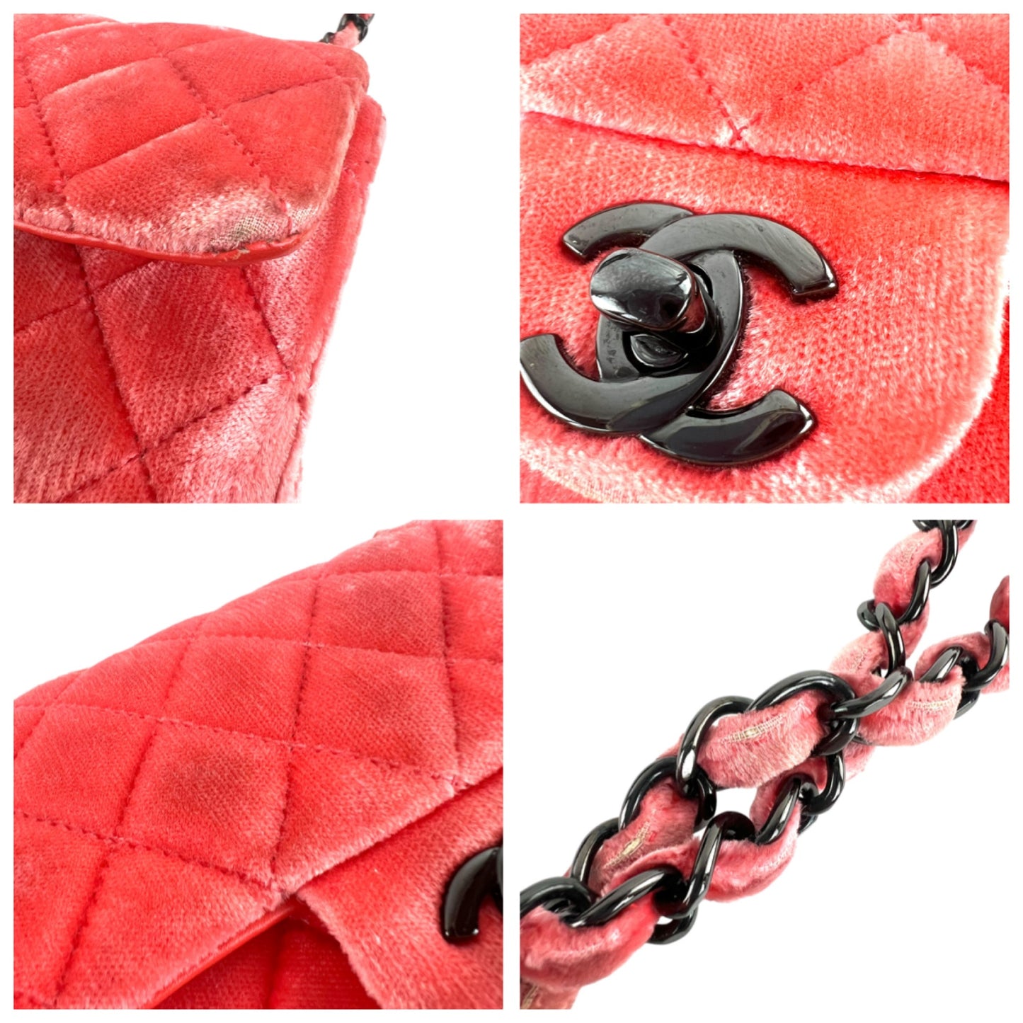 Chanel Classic Single Flap Matelassé Velvet Crossbody Bag