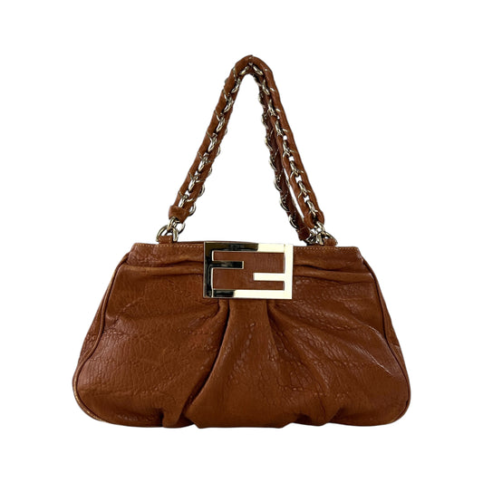 Fendi Mia Leather Shoulder Bag