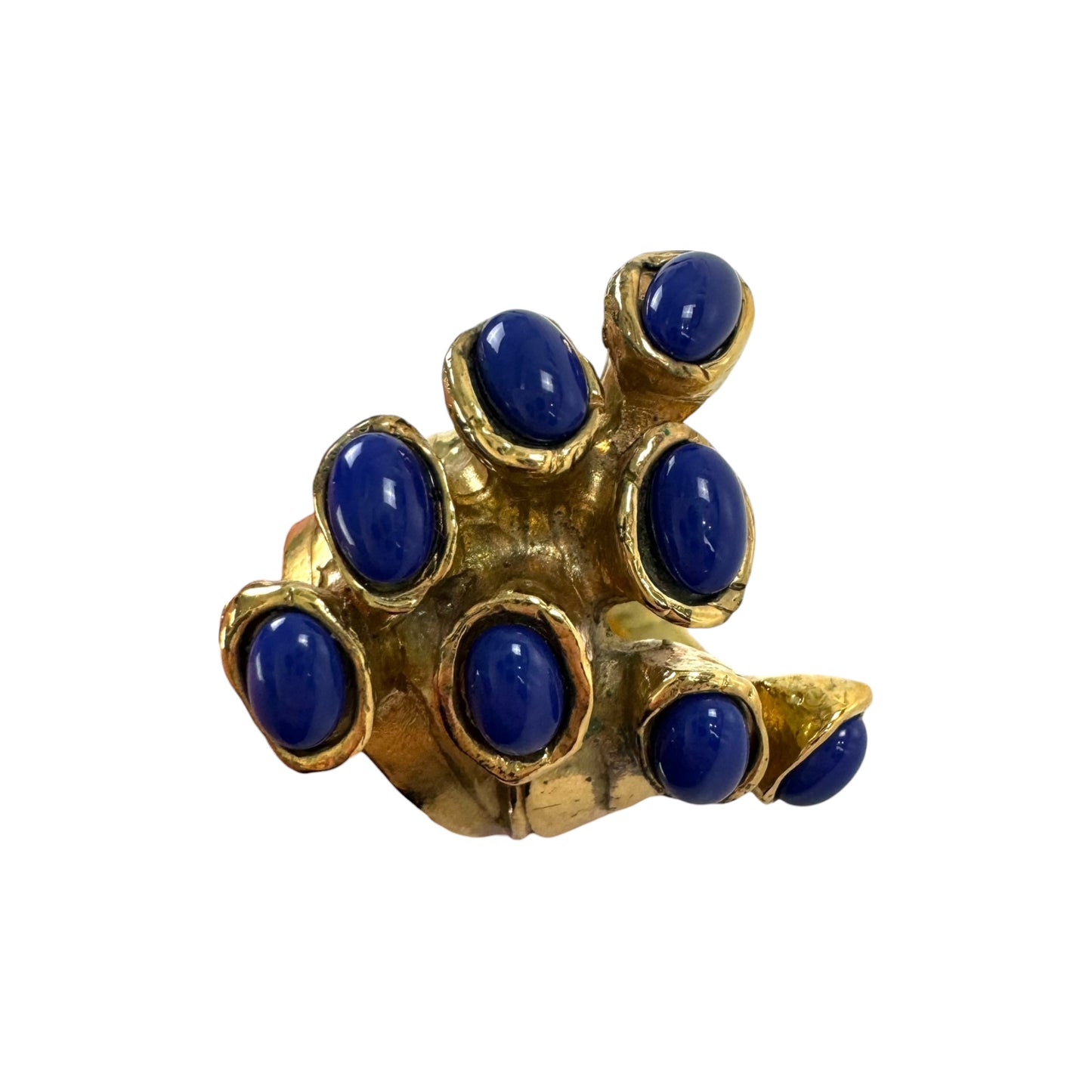 YSL Vintage Blue Stone Ring