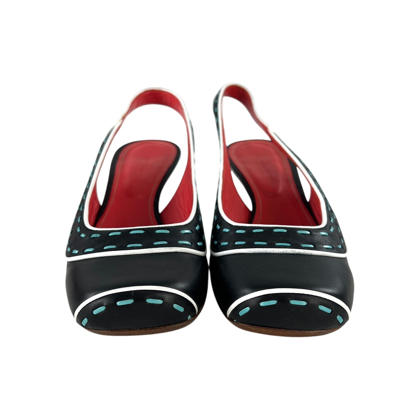 Bottega Veneta Tricolor Kitten Heel