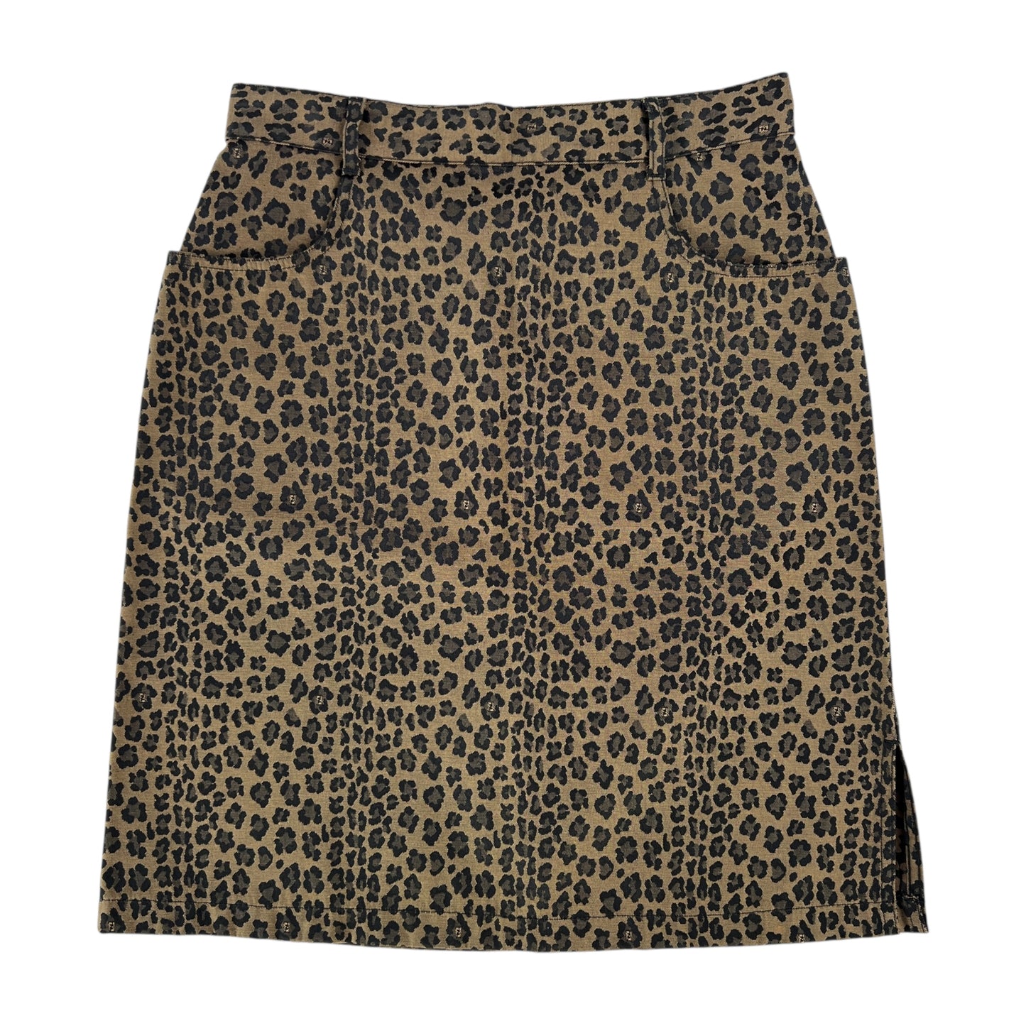 Fendi Vintage Leopard Print Skirt