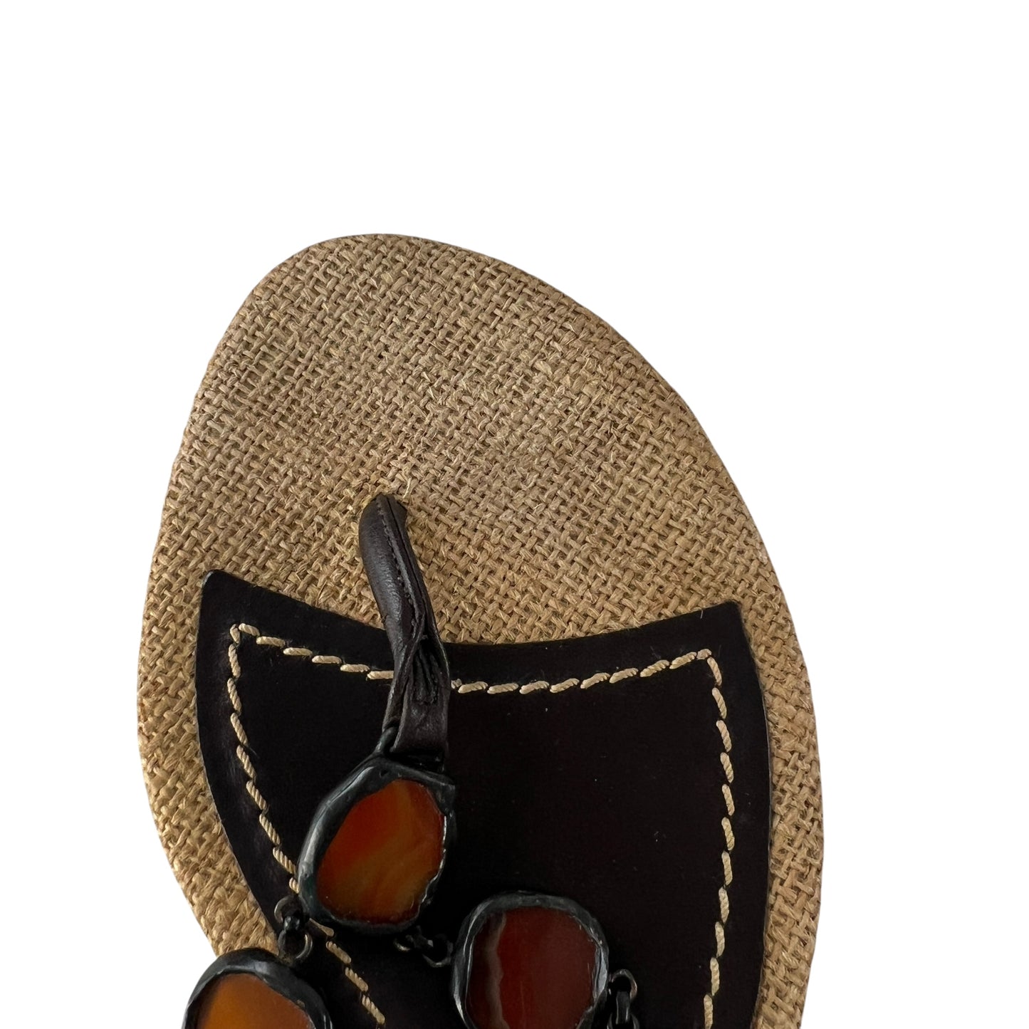 Louis Vuitton Raffia Heeled Sandals