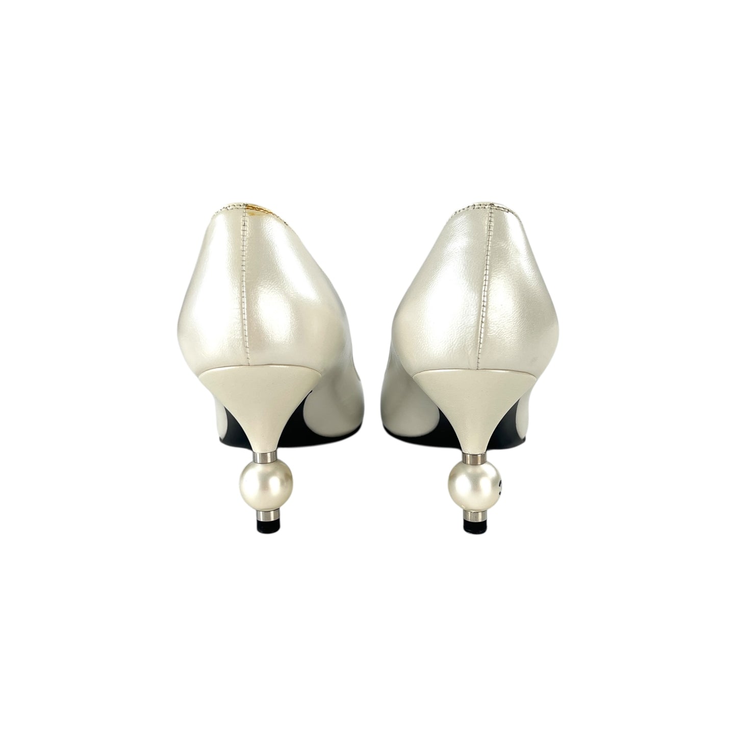 Chanel CC Pearl Heels