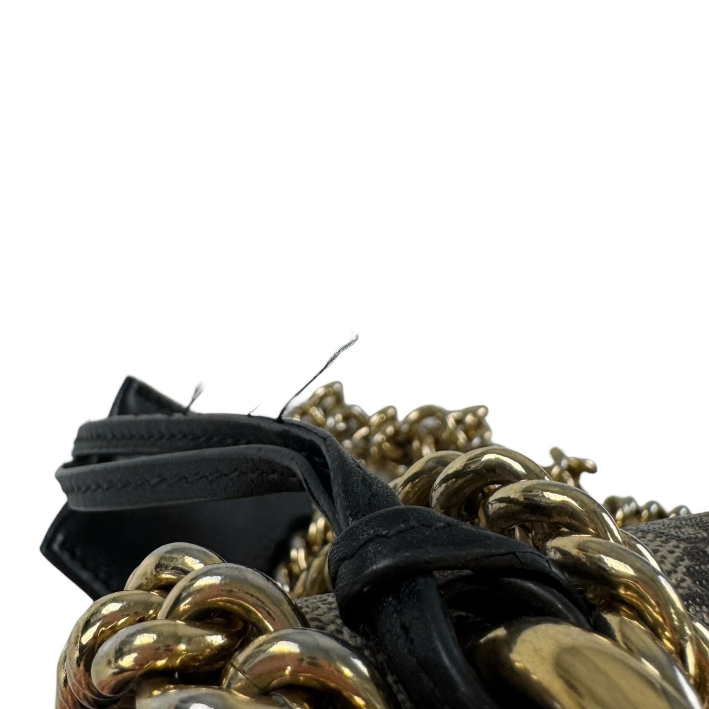 Gucci Monogram Bee Chain Shoulder Bag