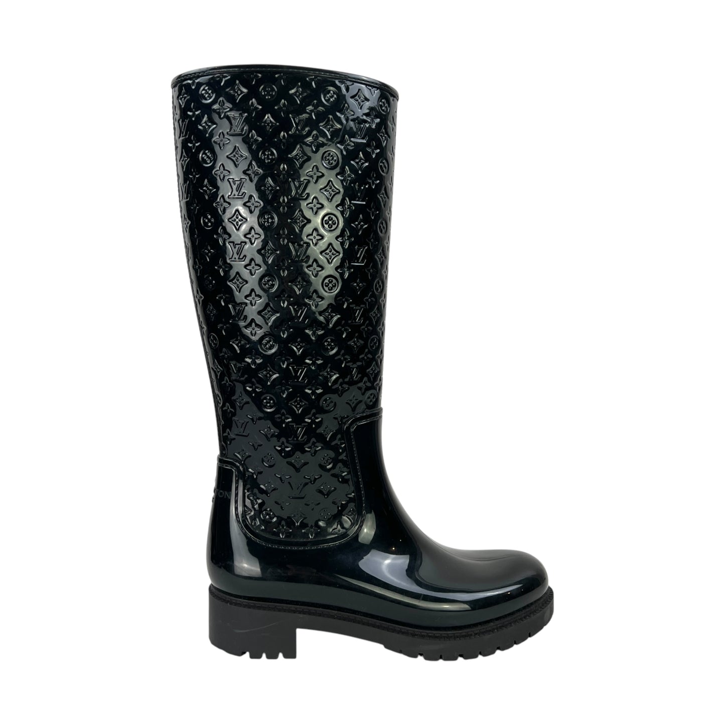 Louis Viutton Monogram Embossed Rubber Boots