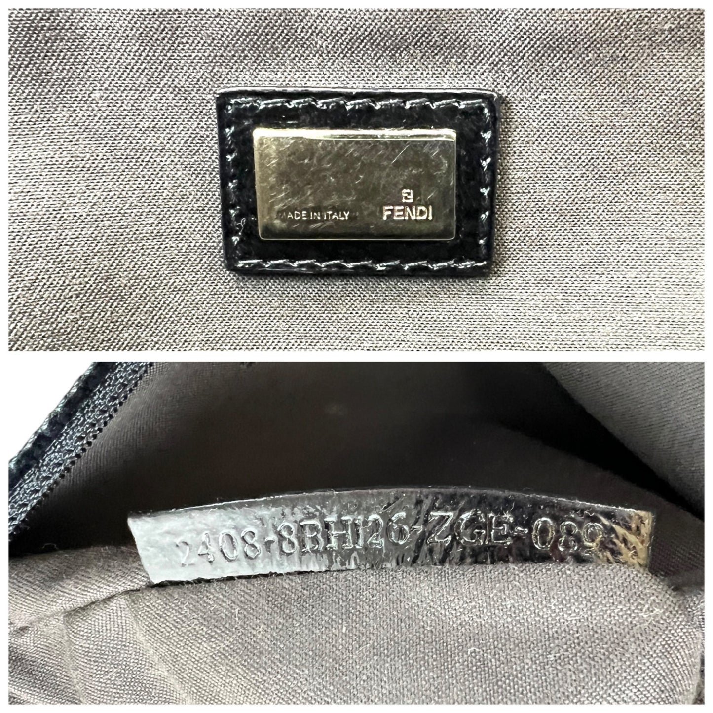 Fendi Pequin Sequin Roll Tote Bag