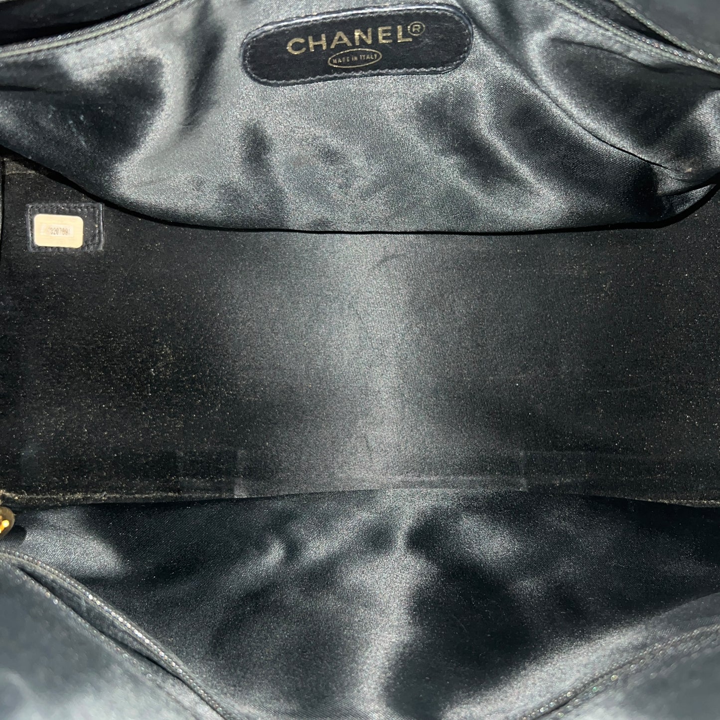Chanel Vintage Caviar Leather Boston Bag