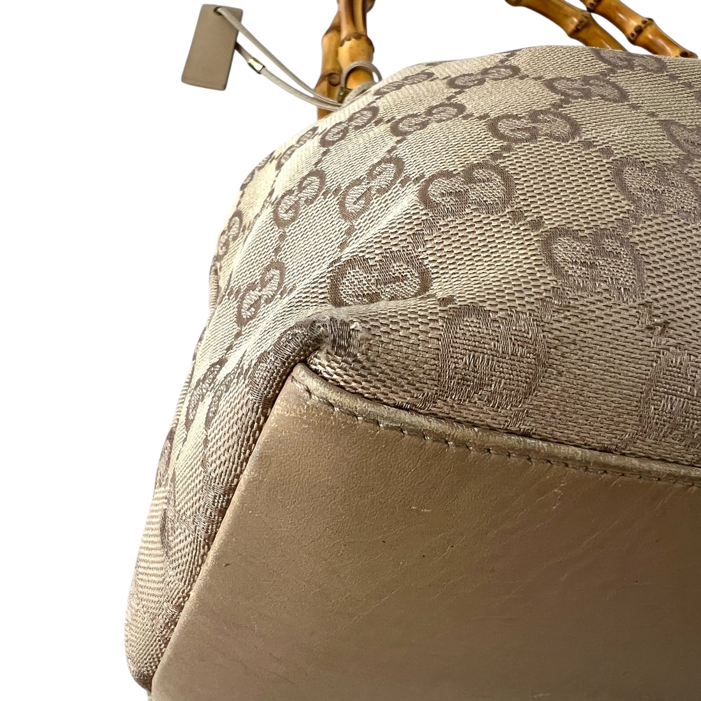 Gucci Monogram Bamboo Shoulder Bag