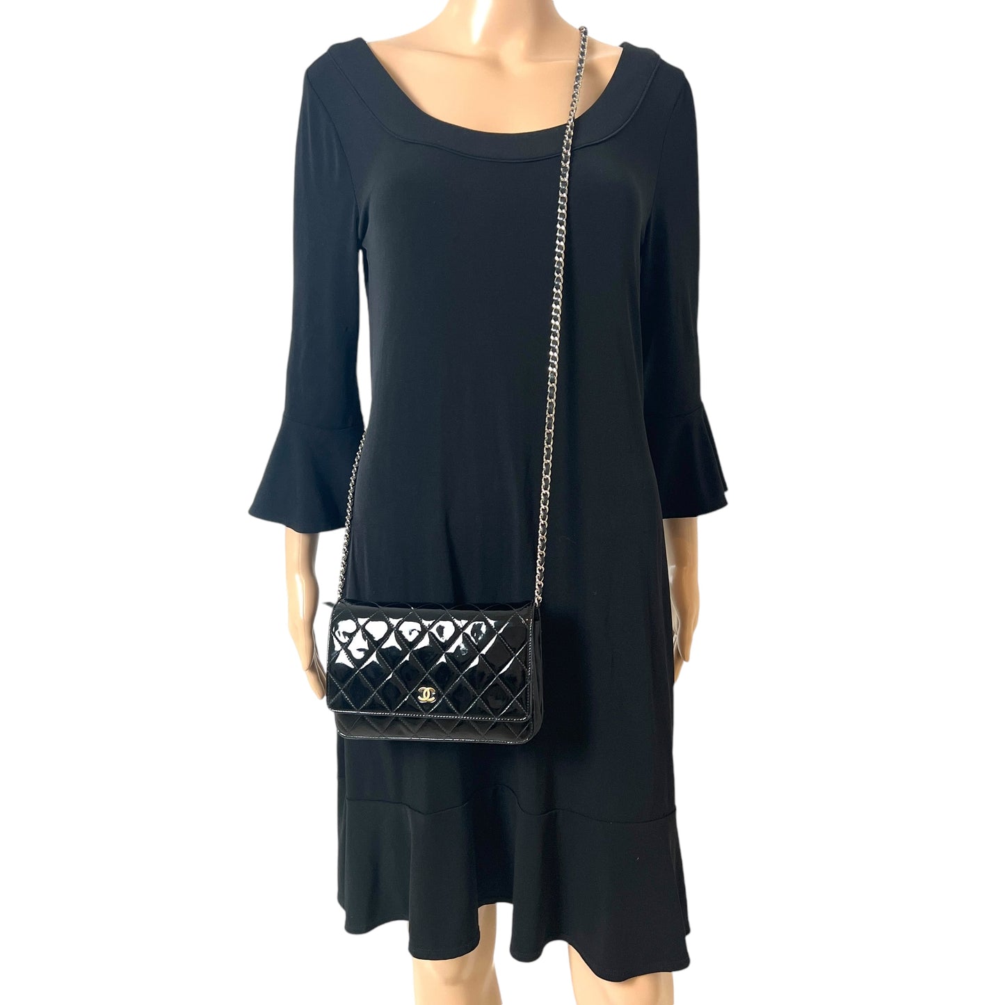 Chanel Wallet On Chain Patent Leather Crossbody Bag