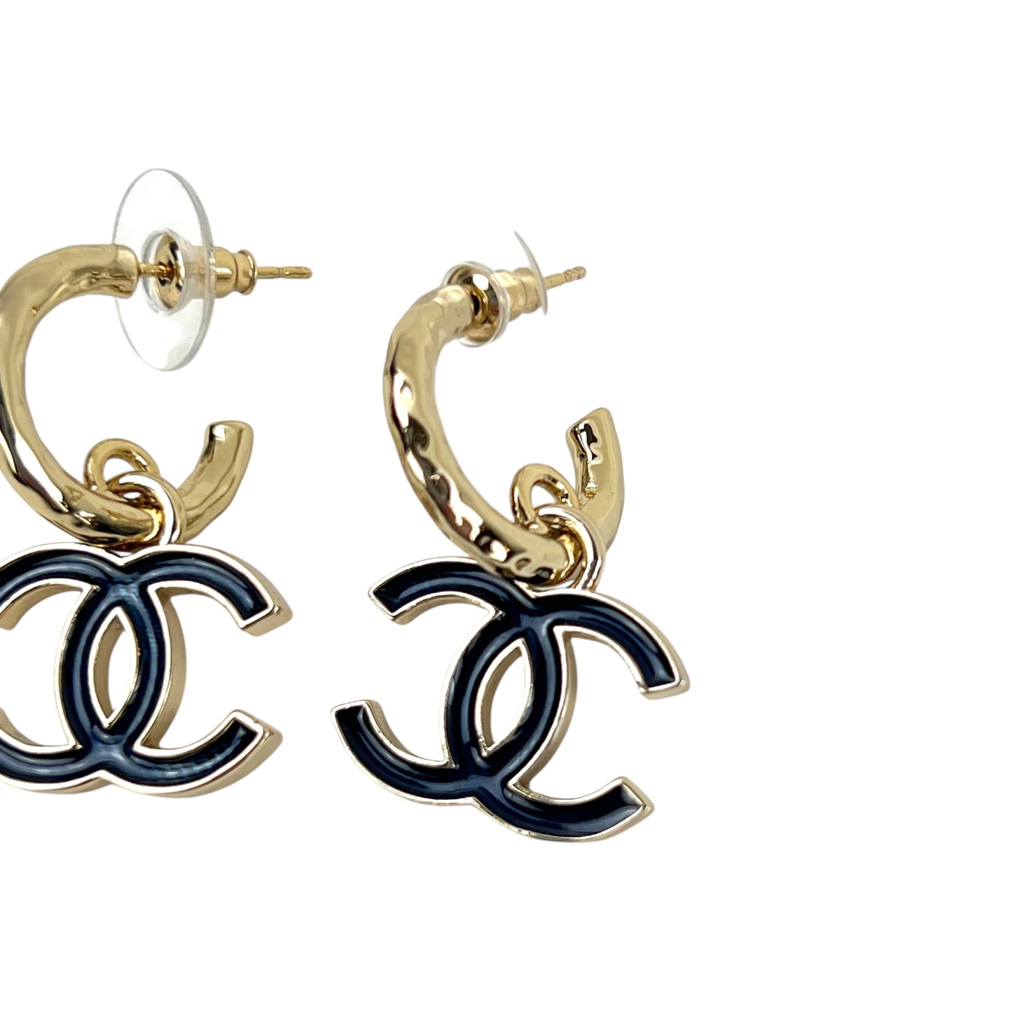 Chanel CC Drop Earrings