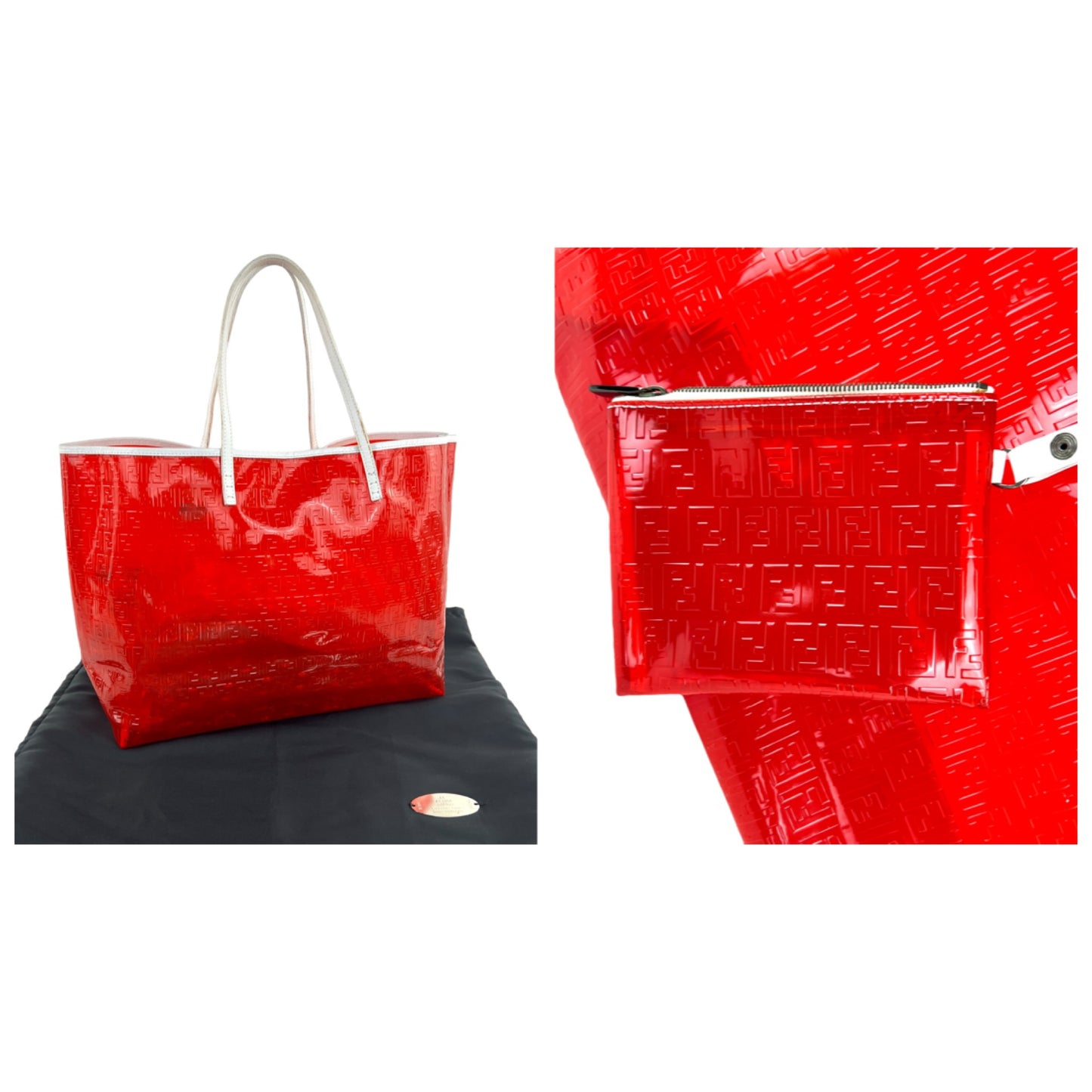 Fendi Zucchino Rubber Tote Bag