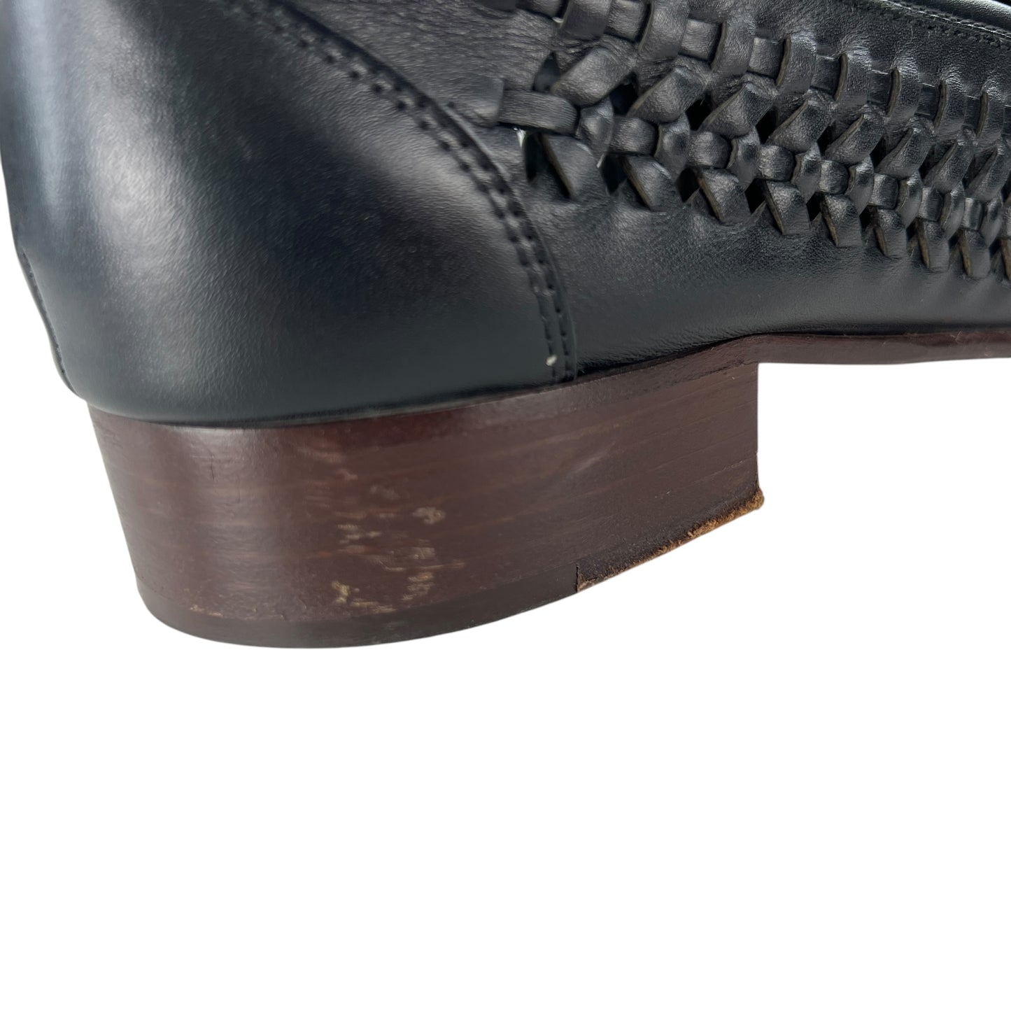 Saint Laurent Leather Woven Loafers