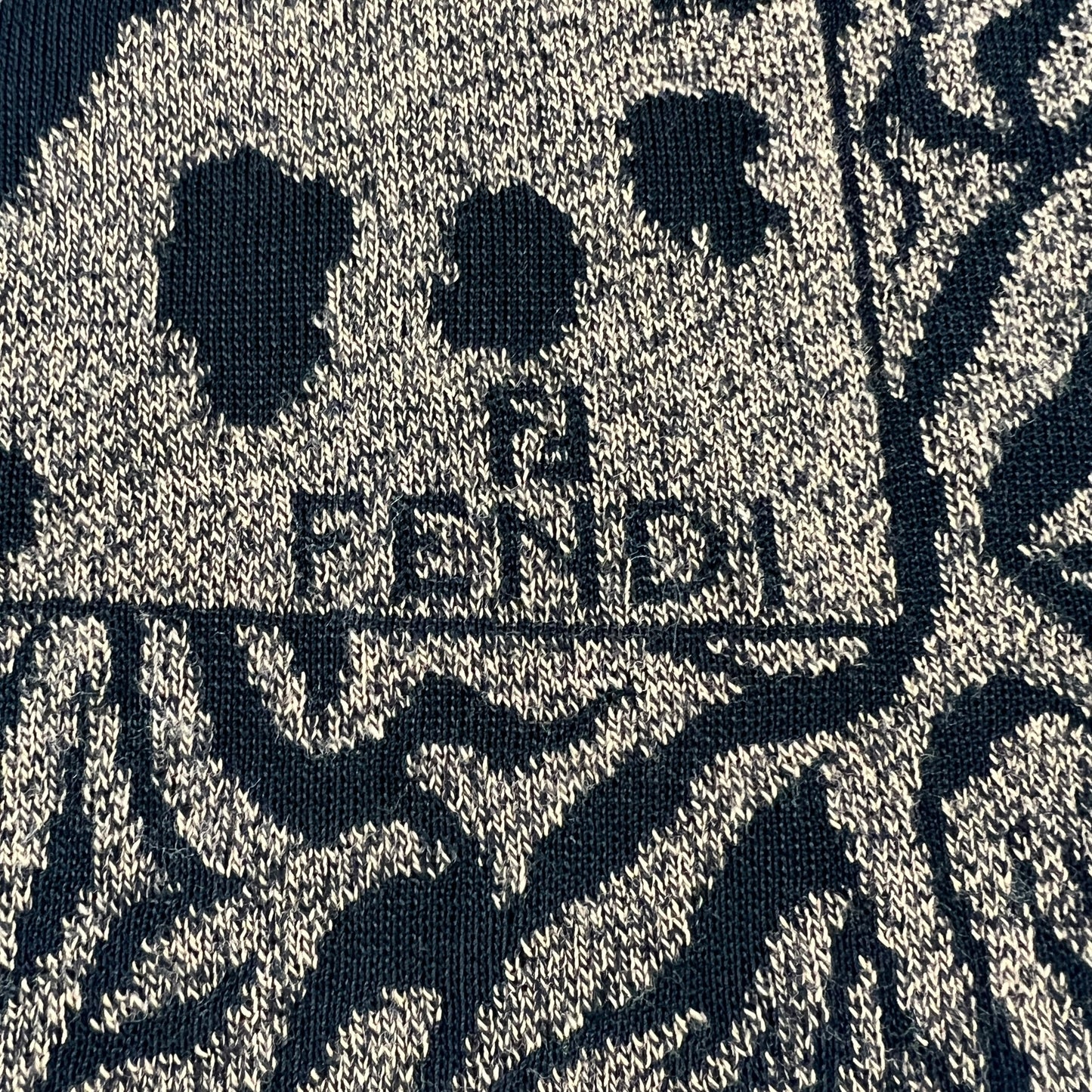Fendi Vintage Animal Print Cardigan